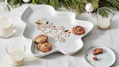 Miniatura 4 de Le Creuset Noël Collection - Plato de perdiz en peral, 14 pulgadas, color blanco, grande