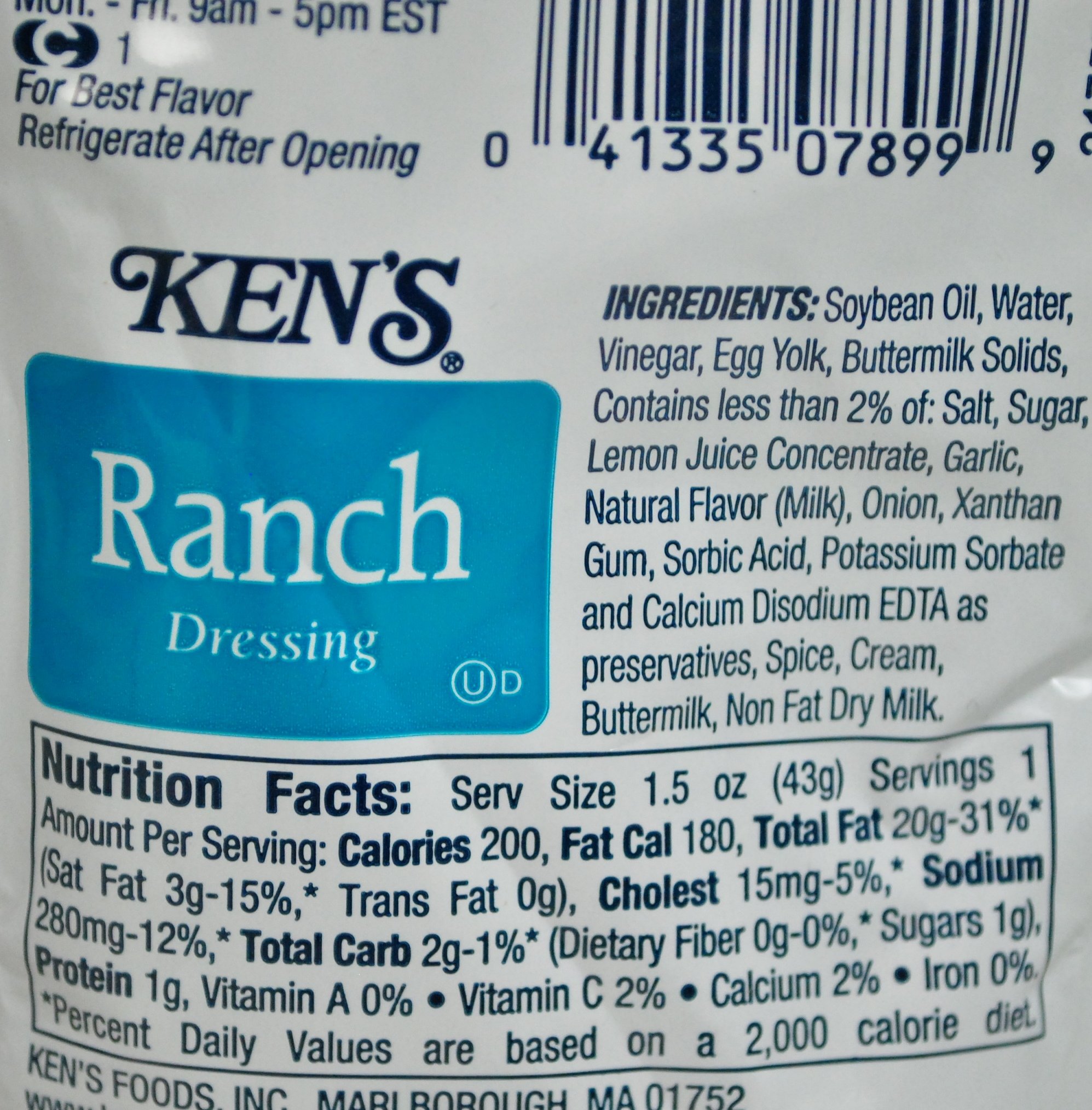ken's ranch dressing Steak House Salad Dressing, 16 fl oz this dressing has a variety of uses for your menu Kens Ranch Dressing (Case of