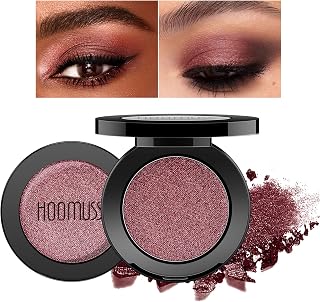 Burgundy Red Eyeshadow Shimmer Handmade Gothic Eye Sahdow Makeup Palette for Halloween Pigmented & Long Lasting Dark Red Matte Eyeshadow- WineRed