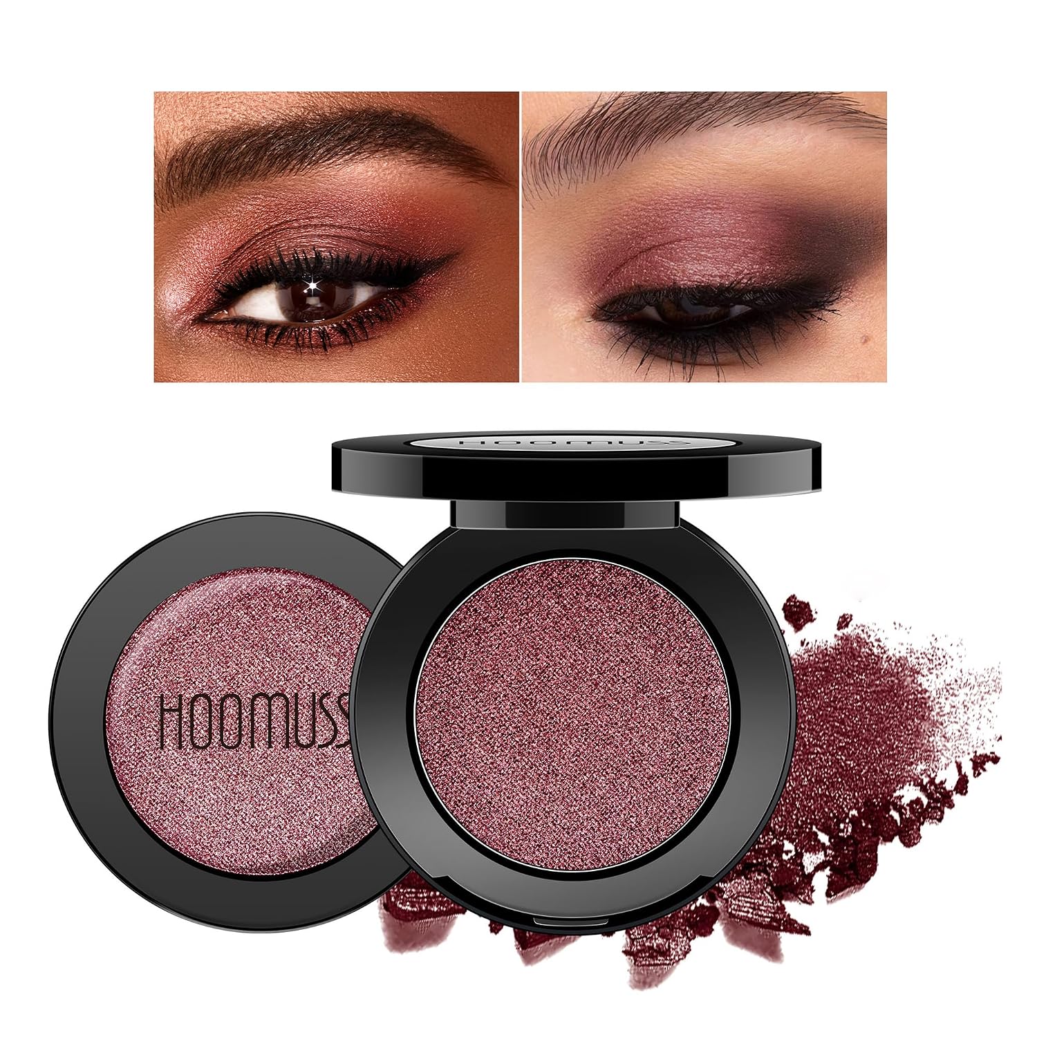 Burgundy Red Eyeshadow Shimmer Handmade Red Eye Sahdow Palette
