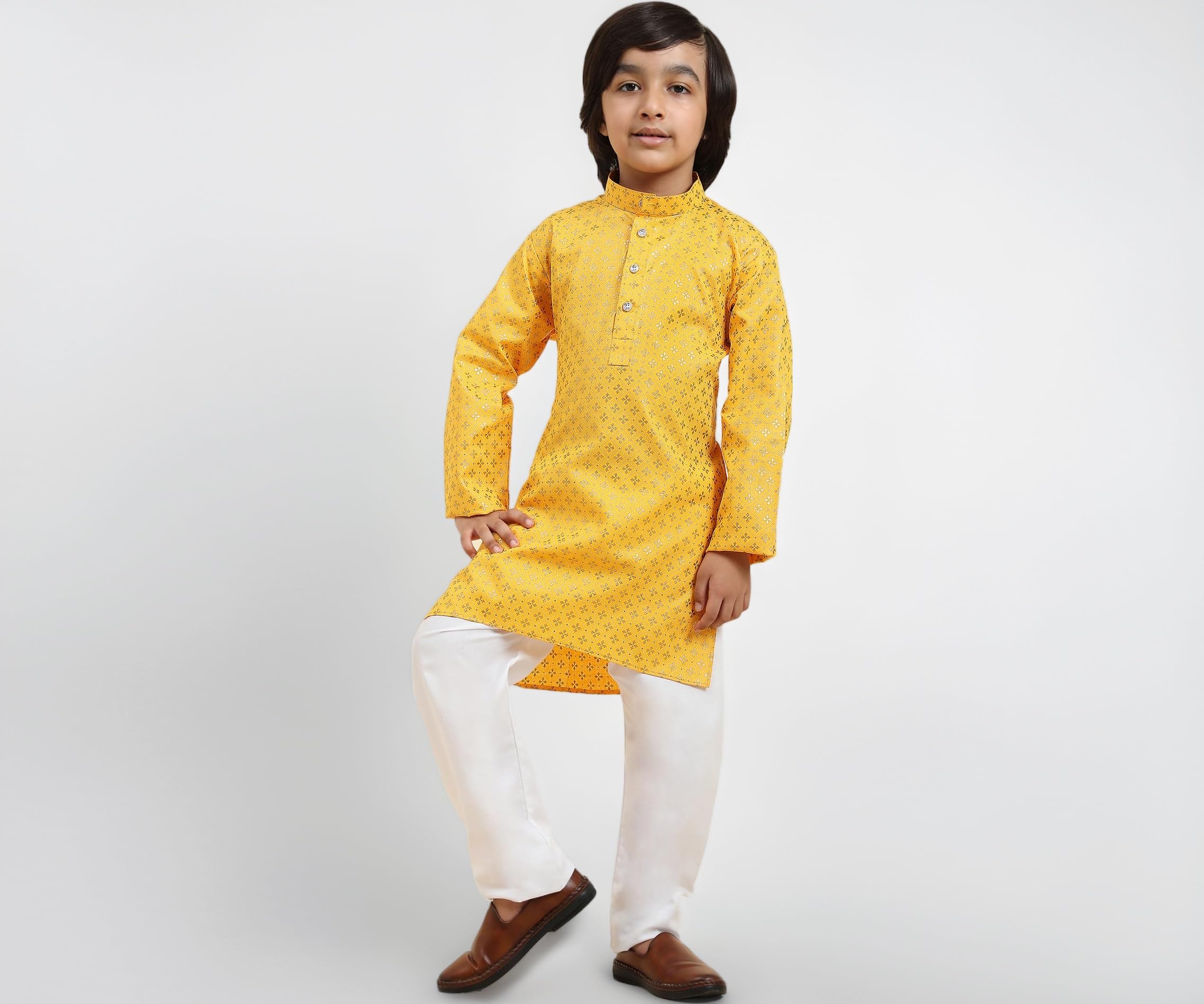 Boy's Cotton Solid s Kurta Pajama For Kid'S Ethnic Wear | Kurta Pajama Set