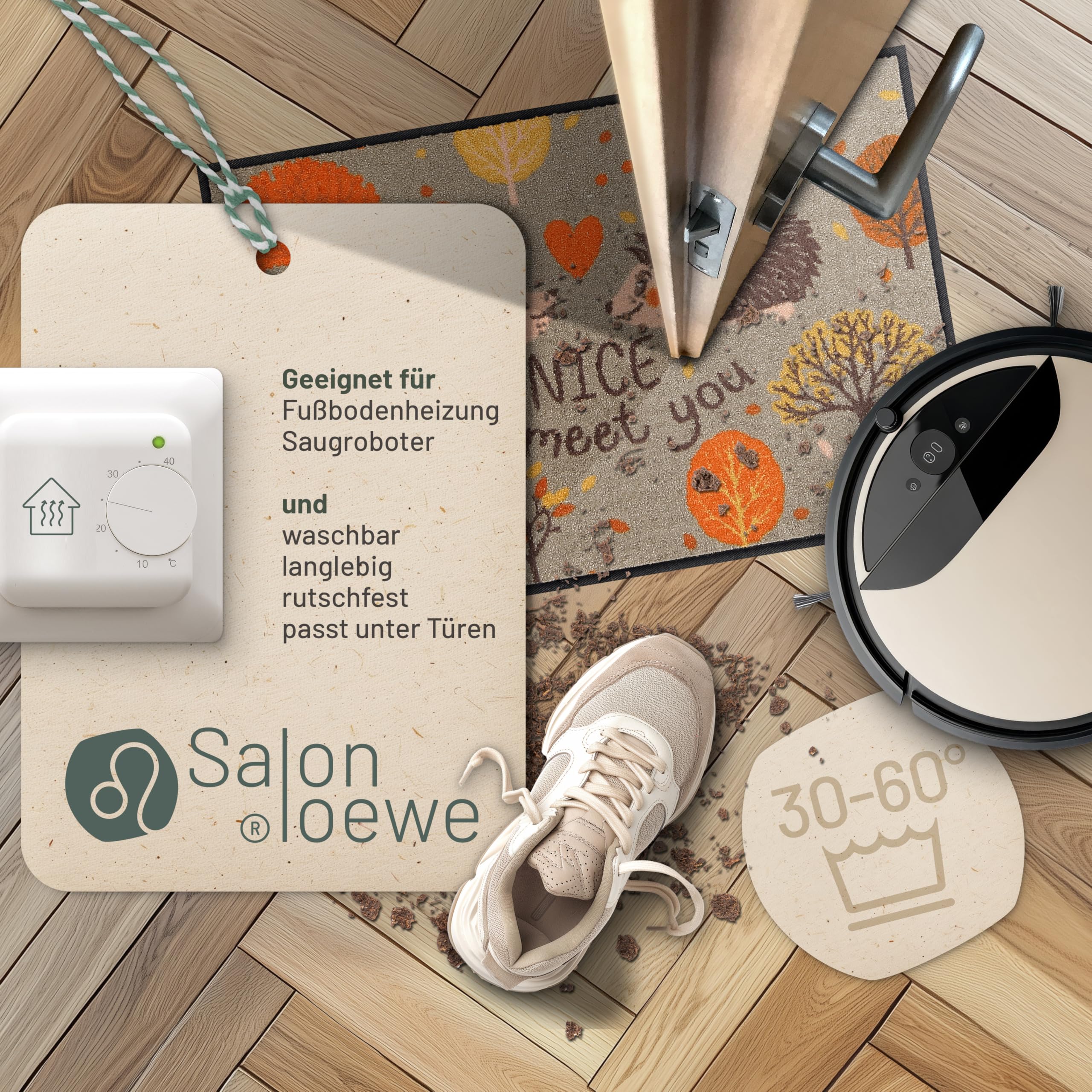Salonloewe Paillasson Forest Date I Paillasson et paillasson pour intérieur 50 x 75 cm