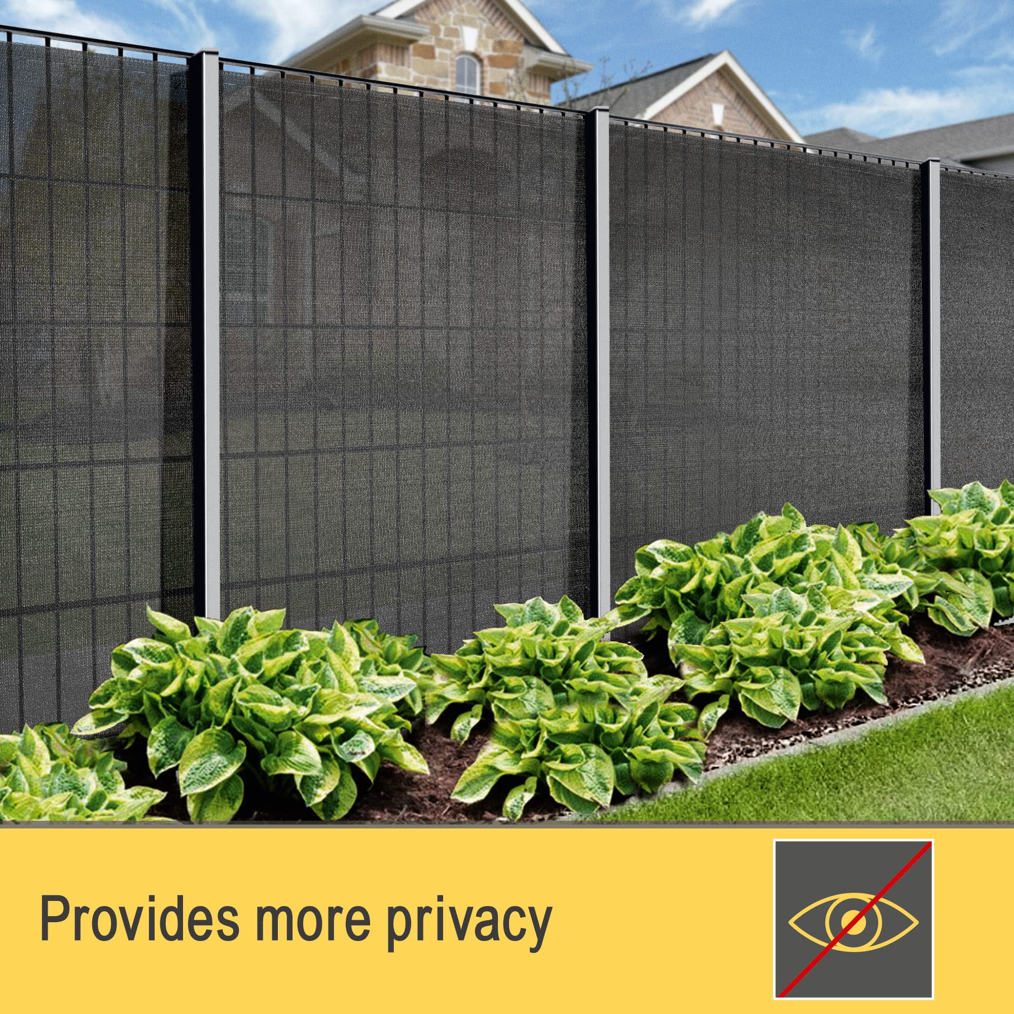 Sol Royal Schattennetz 10m x 1m Schattiergewebe 165g/m² – Blickdichter Sonnenschutz mit UV-Schutz & Kabelbinder für einfache Befestigung – HDPE Sichtschutz Garten Anthrazit für Gewächshaus & Zaun SG80
