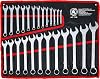 BGS Diy 1198 Open-Ended Ring Spanner Set 25 Pieces SW 6-32 mm Including Tetron Roll Bag Combination Spanner