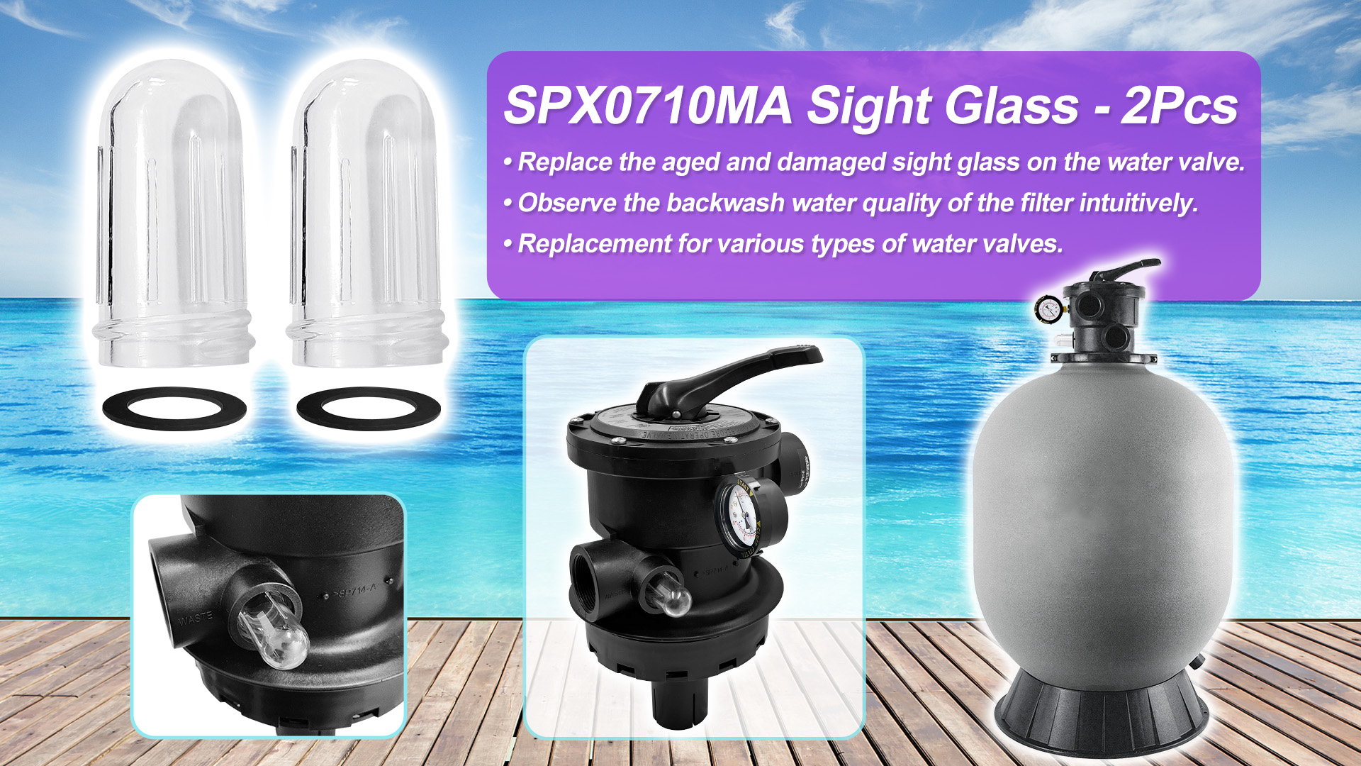 【コレクターズアイテム】ウィロー・アゲート Amazon.com: 2 Pack SPX0710MA Sight Glass Replacement for Hayward