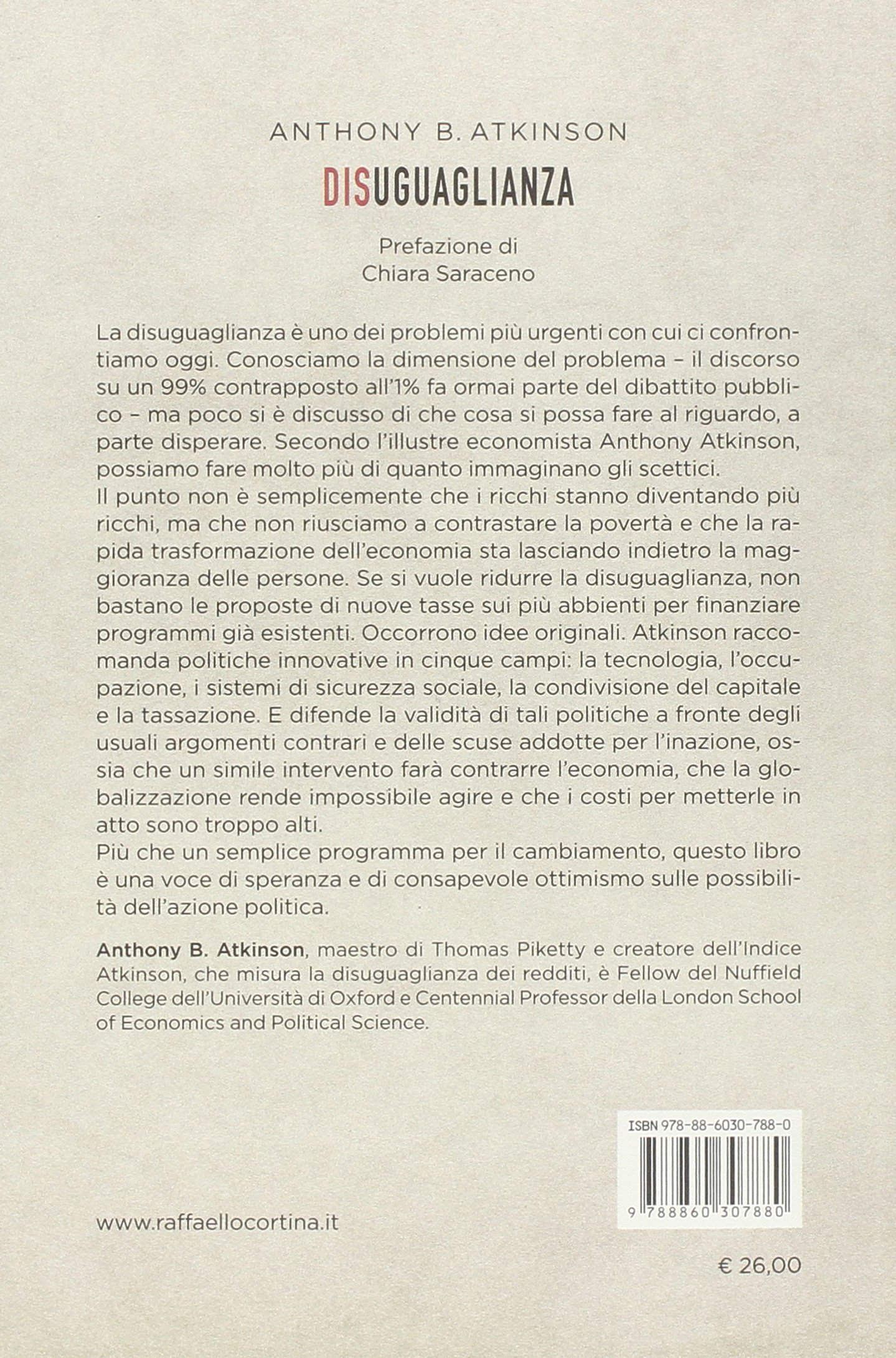Disuguaglianza. Che cosa si può fare?