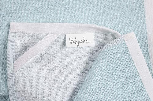 Miniatura 2 de KAF Home Ayesha Curry - Juego de toallas de cocina mixtas de rizo mixto, juego de 6, aguamarina