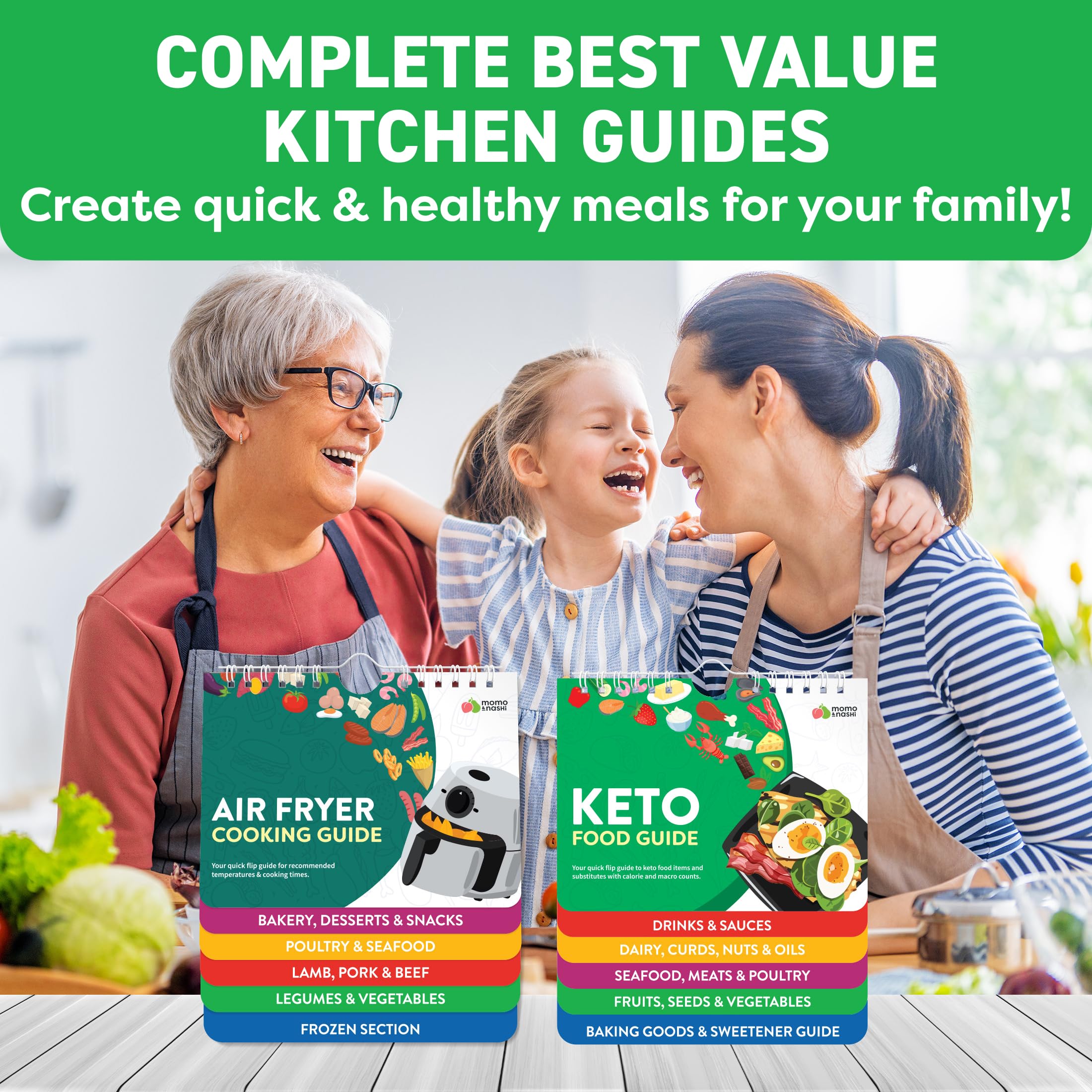Air Fryer & Keto Cookbook Magnets - Set of 2 (7”x6”) - Air Fryer Accessories & Keto Meal Plan Cookbook - Airfryer Kitchen Appliances - Keto Foods & Keto Diet Book for Beginners - Kitchen Gadgets 2026 view 2