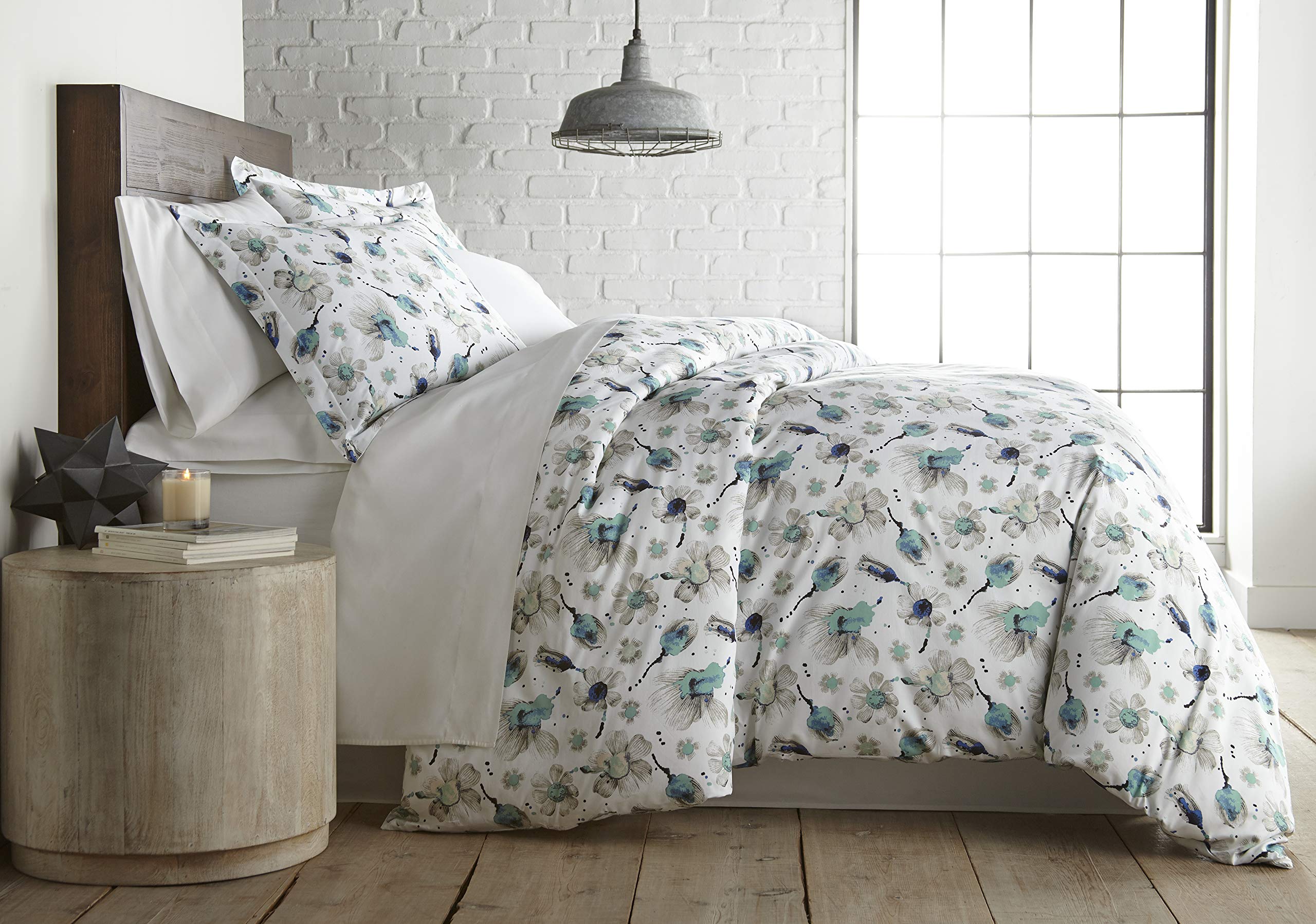 Similar Product . Southshore Fine Living, Inc. Grand Symphony Full/Queen Duvet Cover, Floral Duvet Cover Full/Queen with 2 Pillow Shams, 300 Thread Count Cotton Sateen, Hotel Collection Comforter Cover, Blue