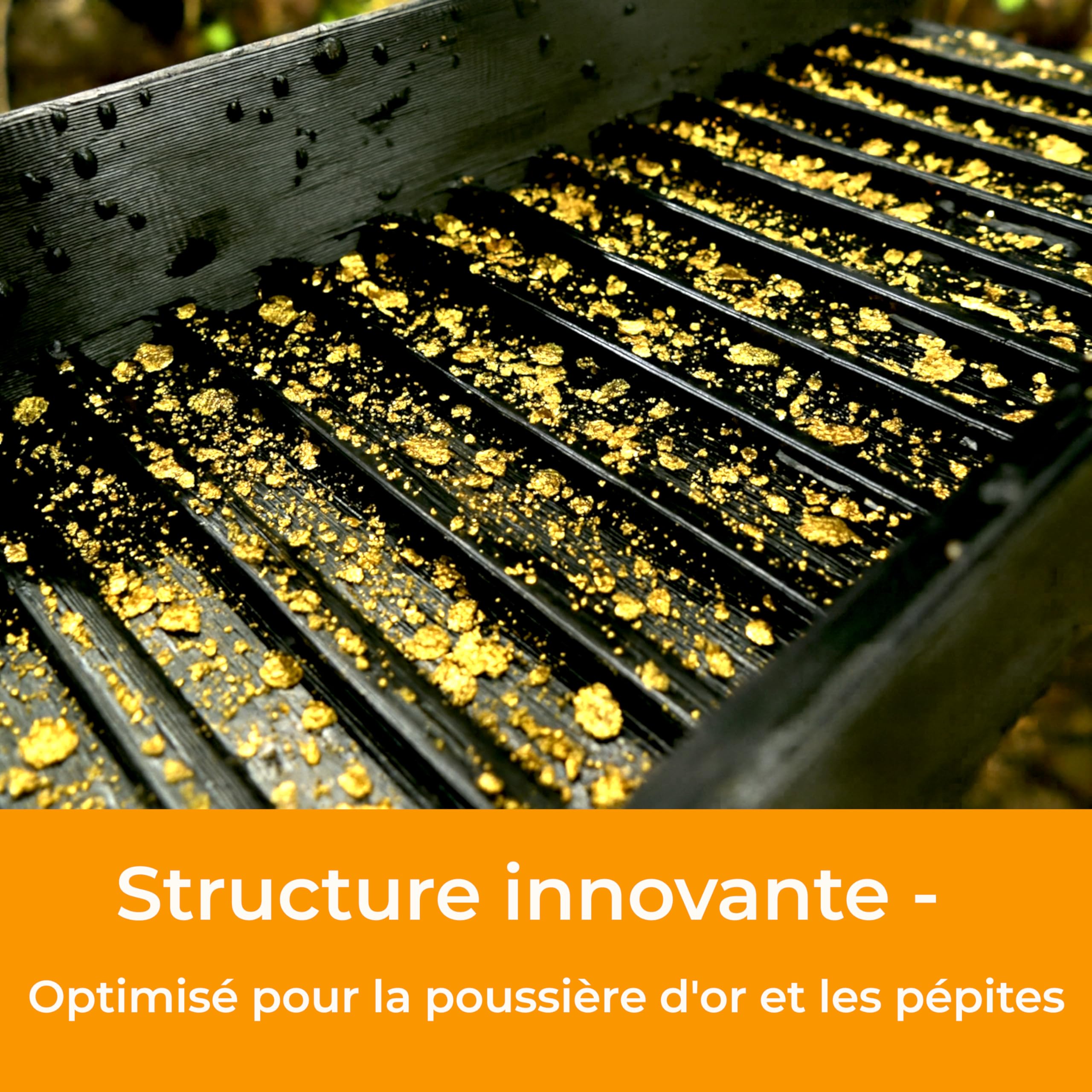 ©GoldSax Micro Miner, Pocketsluice, mini-rampe d'orpaillage, sluice box robuste et léger pour les aventures en déplacement