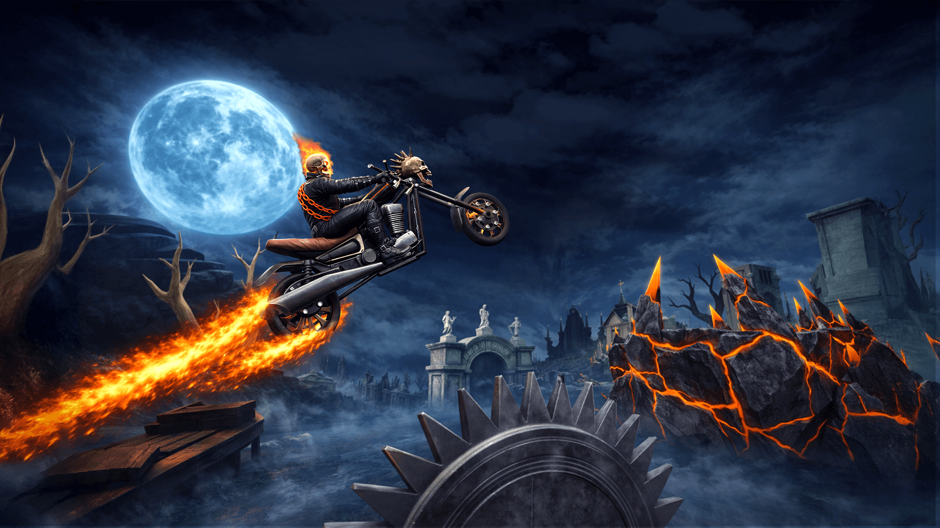 Deadly Rider Mobile Game Devil Rider: Motorcycle Racing & Survival Bike Game – Race, Dodge ...