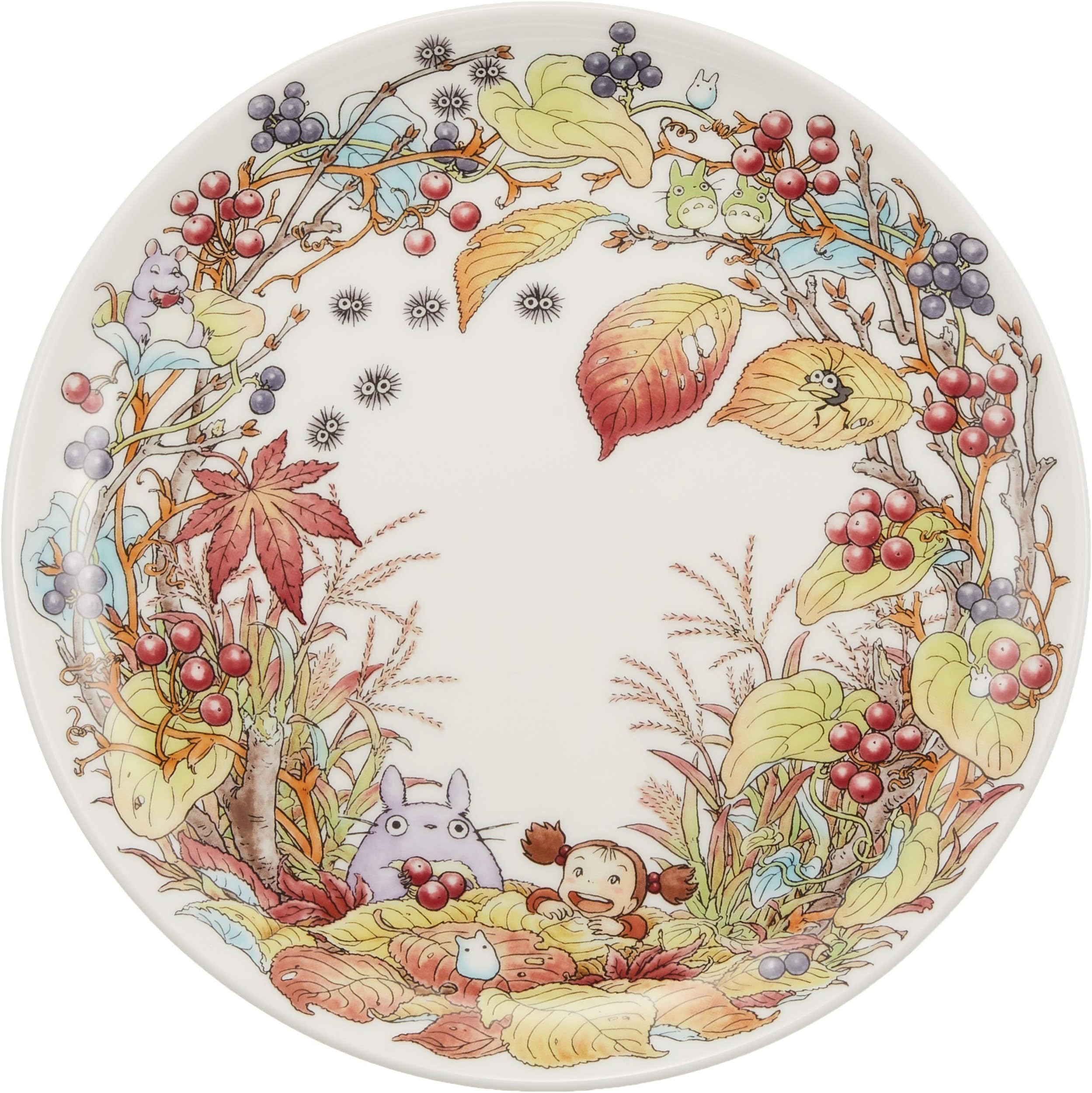Noritake T50116A/4660-6 My Neighbor Totoro Plate 9.1 inches (23 cm), Chicken Thorns, Microwave Safe, 1 Piece