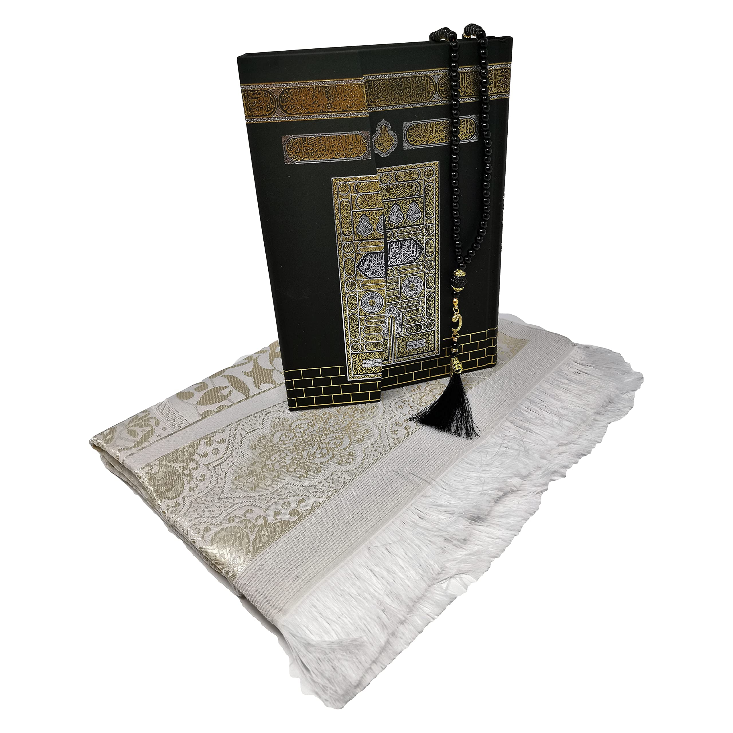 Holy Quran with English Translation + Tajweed Ruling Gift Set Box Kaaba