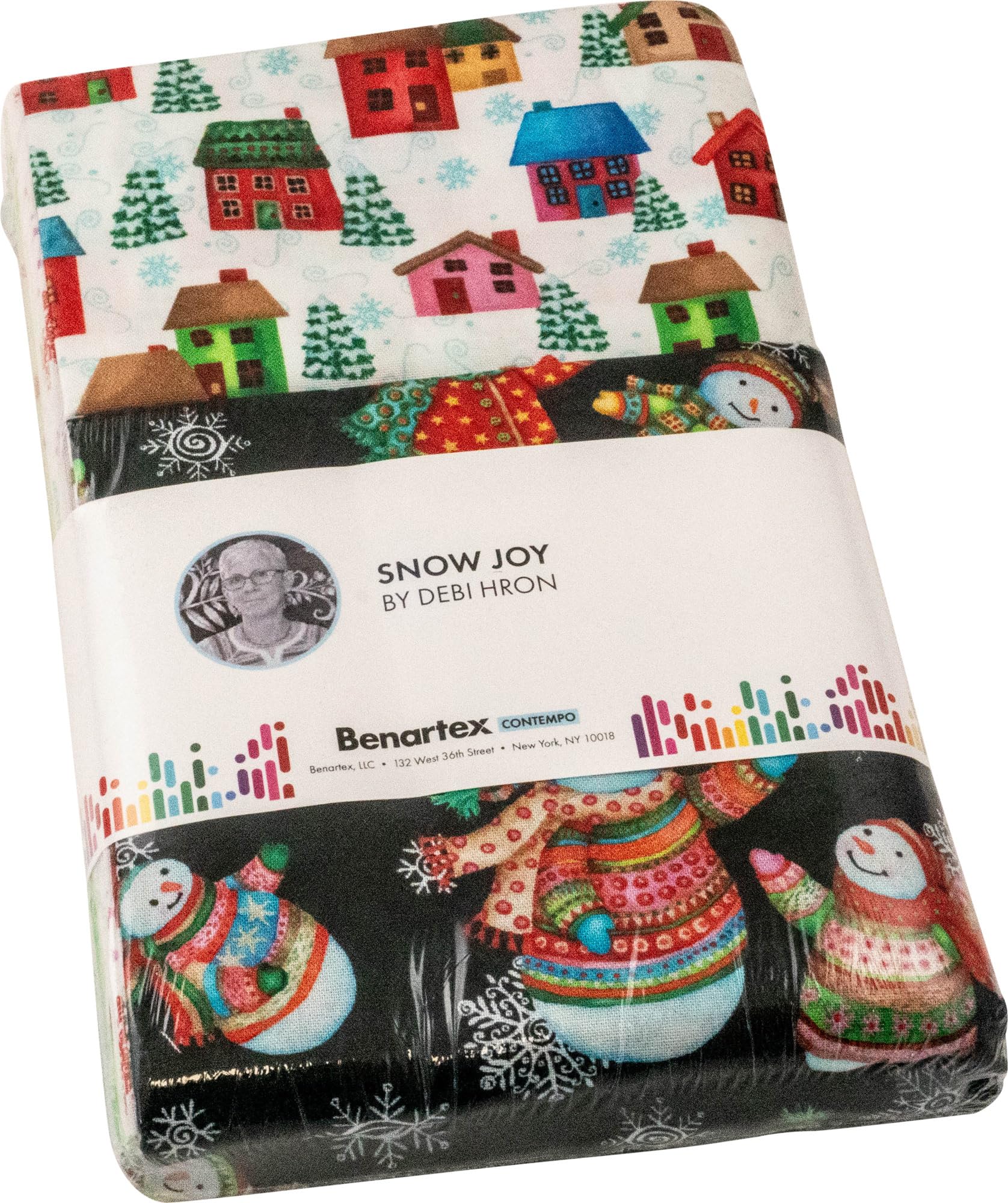 Benartex Assorted Debi Hron Snow Joy 16 Fat Quarters