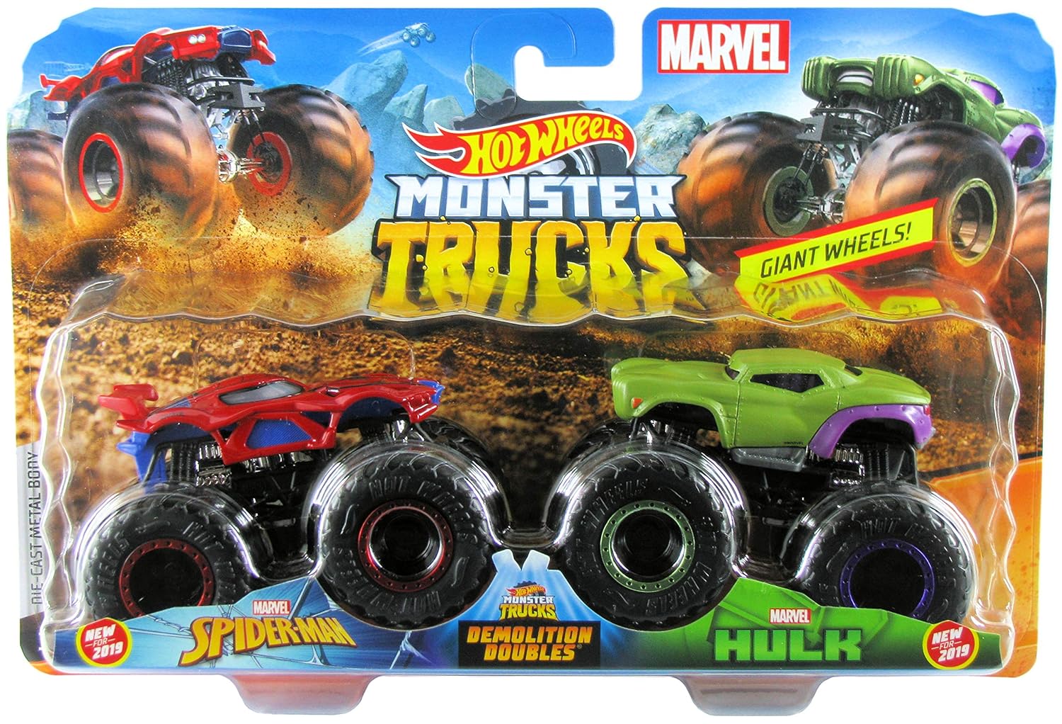 hot wheels monster truck twin pack assortment