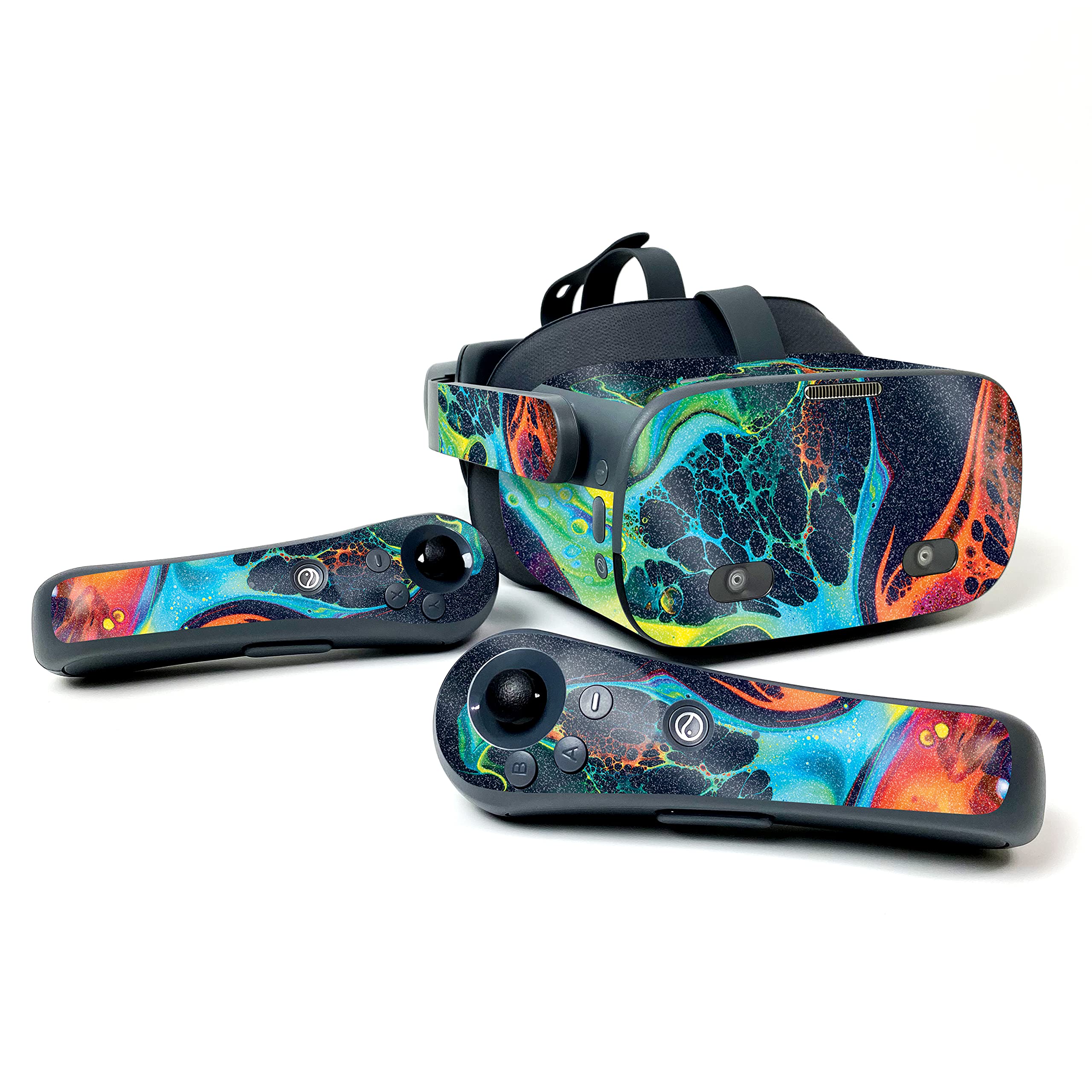 MIGHTY SKINS Glossy Glitter Compatible with Pico Neo 2 Eye - Color Splash | Protective, Durable High-Gloss Glitter Finish | Easy to Apply, Remove, and Change Styles | Made in The USA