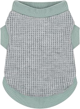 Cozy and Functional Dog Shirts for Small Puppies Stretchable Green Attire with Easy-On Design, Ideal for Chihuahuas and Yorkies - Enhance Comfort and Playfulness on Chill Days Medium