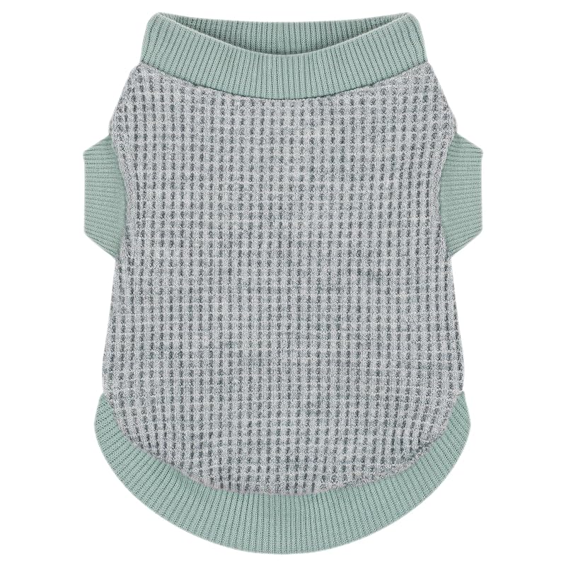 Camisa para Cães Pequenos Paiaite sem Mangas e Elástica Verde, Tamanho XS