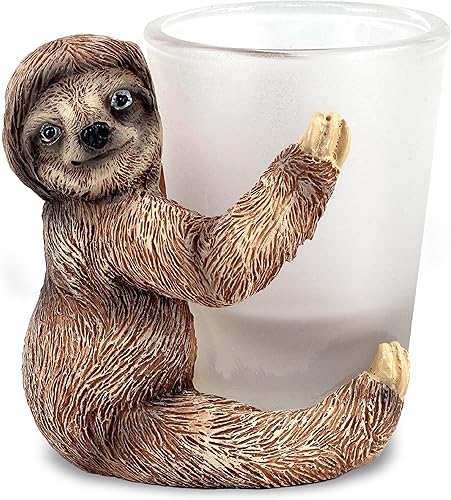 CoTa Global Cool Sloth - Vaso de chupito Novedoso accesorio de licor para el hogar y bar, divertido tirador de animales salvajes para bebidas