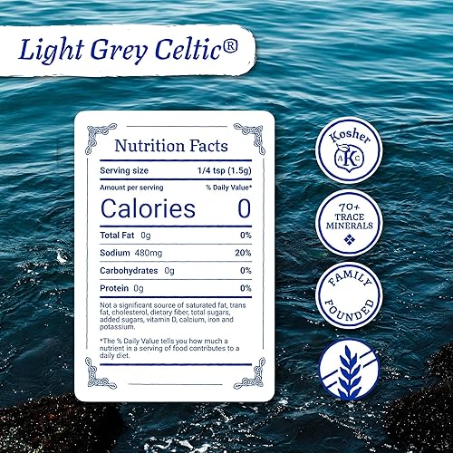 Miniatura 2 de Sal marina céltica gruesa, gris y ligera, 1 libra