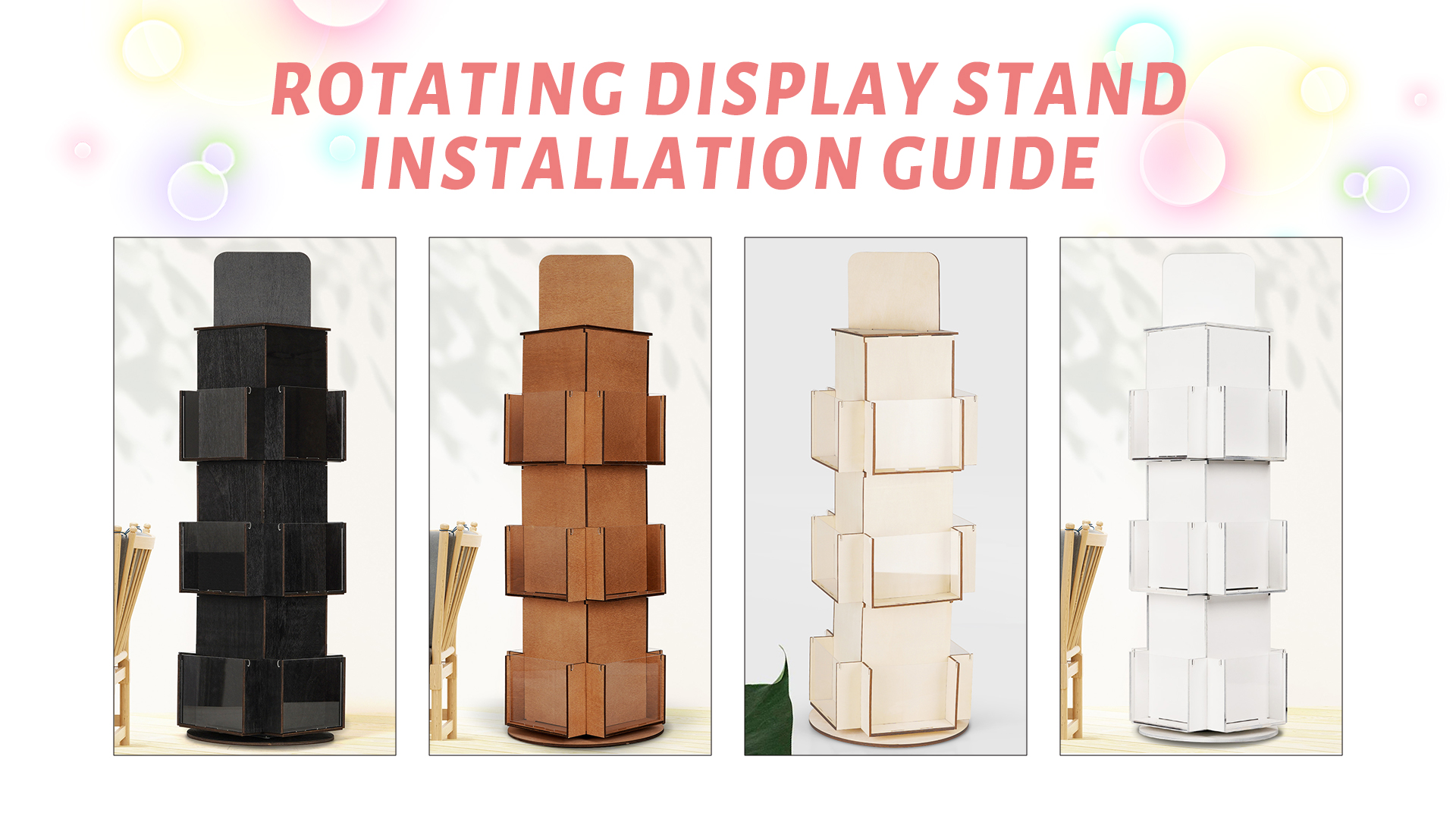 Amazon.com: Natheeph Rotating Display Stand Greeting Card Display