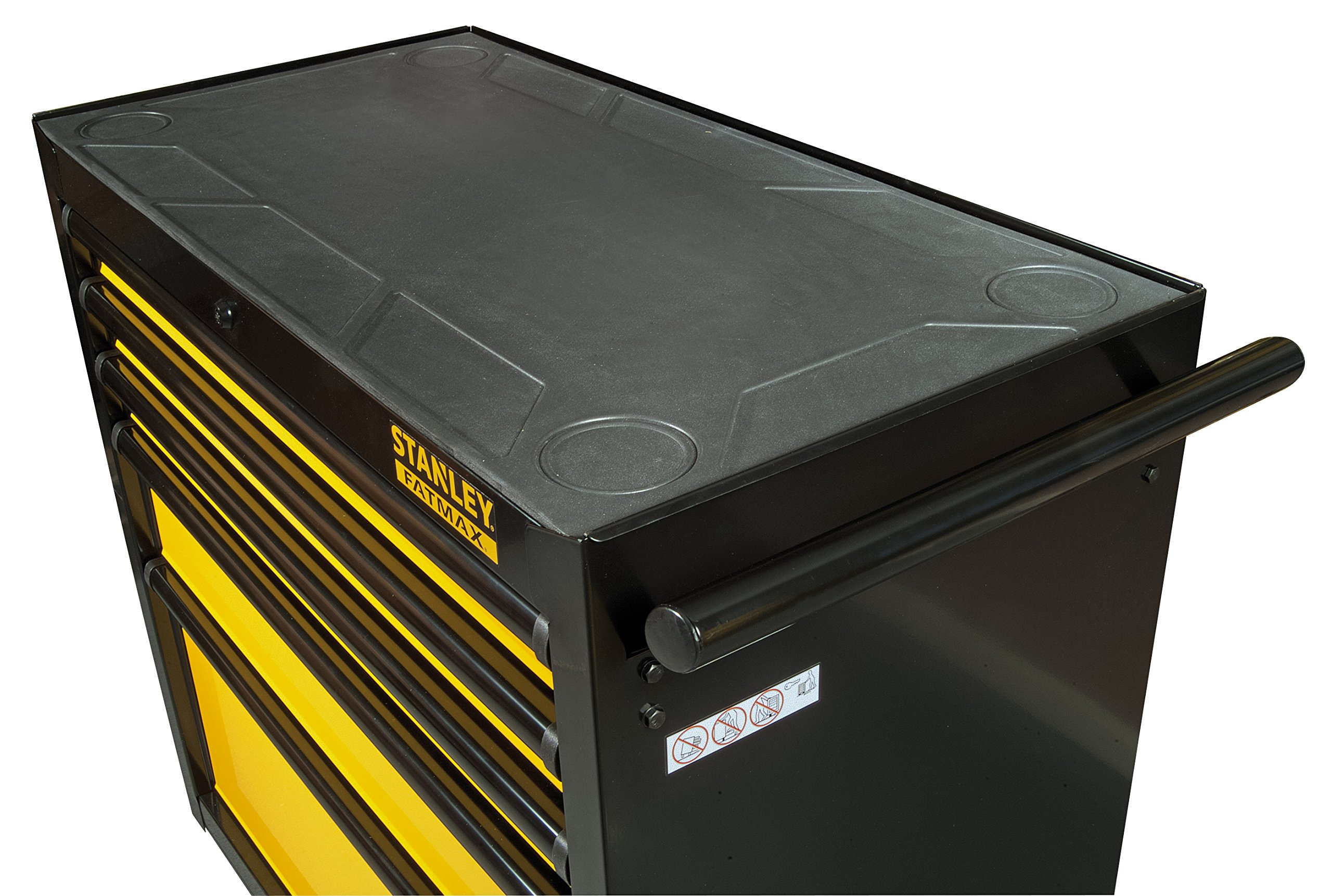 STANLEY Fmht0-74027 Servante 5 Tiroirs - Gamme FATMAX - Amortisseurs De Tiroir - Tapis De Sol En Caoutchouc - Fermeture Centrale Et Sécurisé - Roues Extra Résistantes