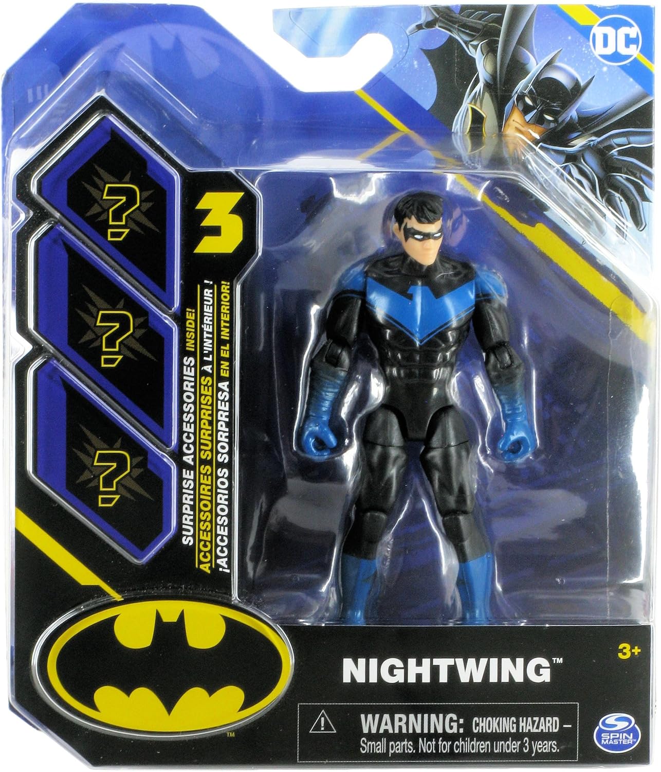 DC Comics Spin Master – Figura de acción de Batman 2023 Nightwing de 4 pulgadas