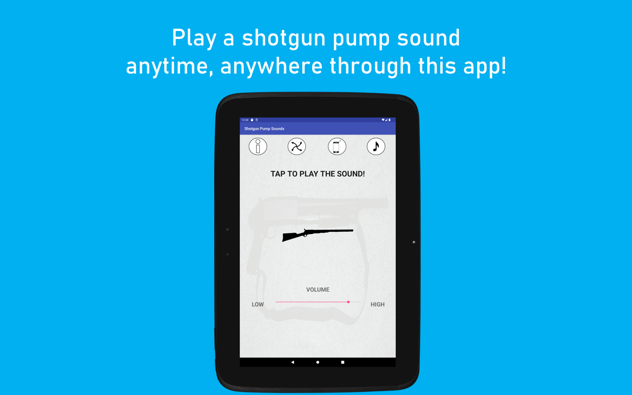 Shotgun Pump Sounds App on Amazon Appstore