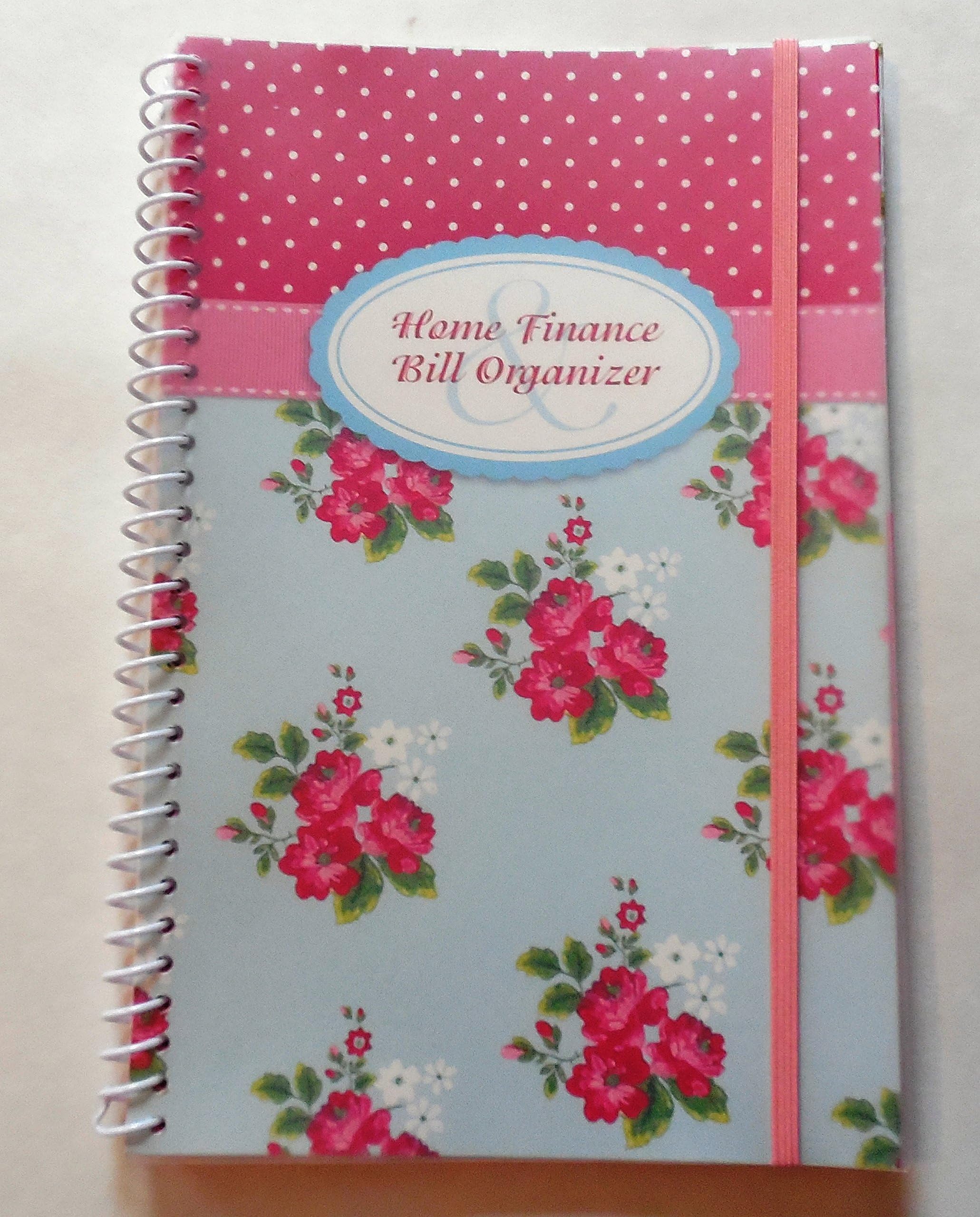 Home Finance & Bill Organizer with Pockets (Flowers) by GenCorp