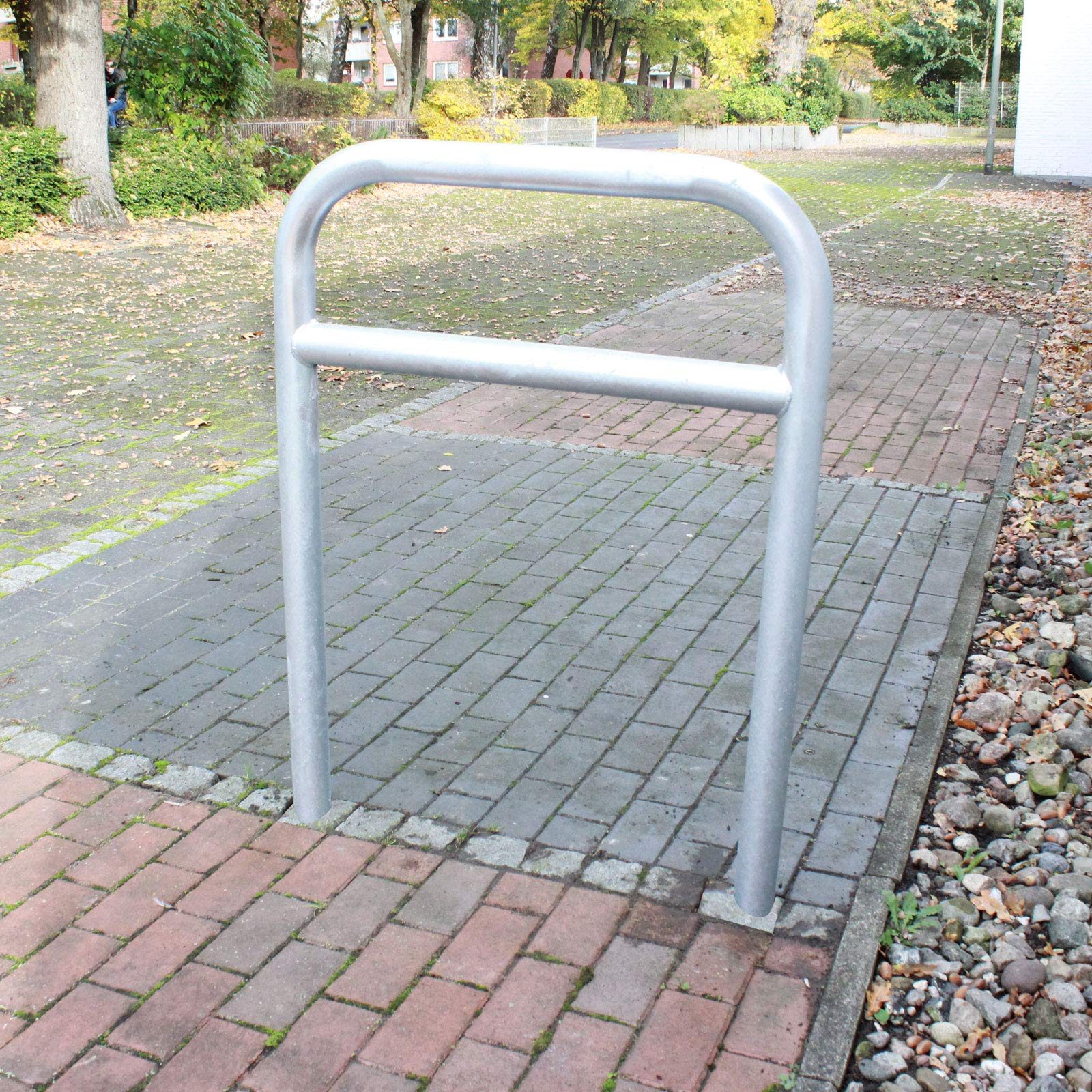 TRUTZHOLM Fahrradanlehnbügel zum Einbetonieren Fahrradständer Anlehnbügel Anlehnständer Poller Ständer feuerverzinkt Fahrradständer Fahrrad Ständer Rad Baumschutzbügel