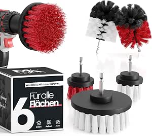 DkOvn Radbürste Für Bohrmaschine – Weiche Nylon-Bürste Zum Reinigen Von Felgen & Motoren