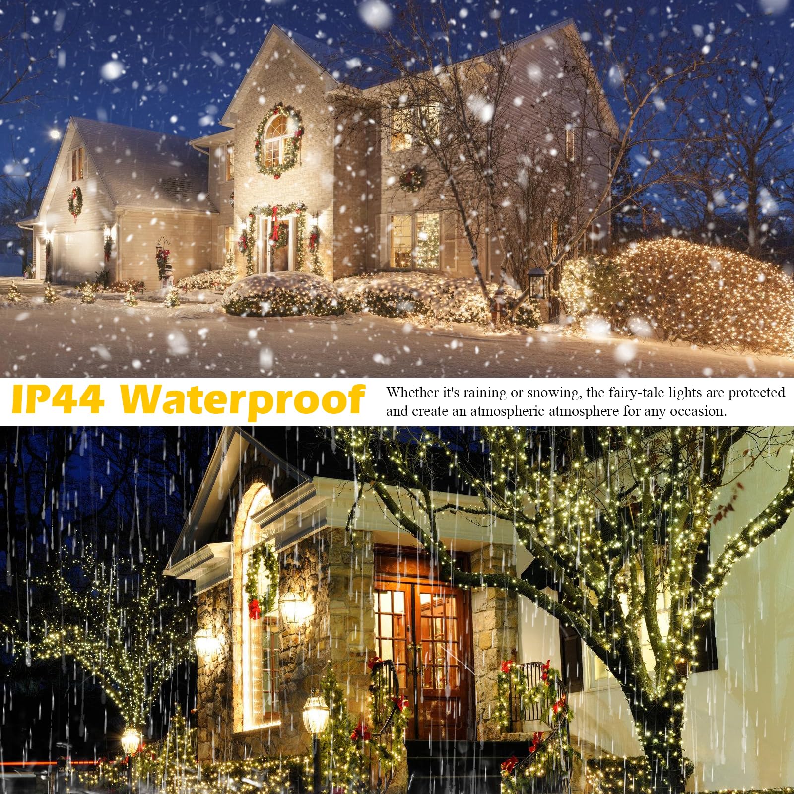 WIYETY Lot De 25 Guirlande Lumineuses à LED : 1 M, Mini Guirlandes Lumineuses à Piles, Fil De Cuivre étanche Pour Fête, Noël, Halloween, Mariage, Décoration De Noël (blanc