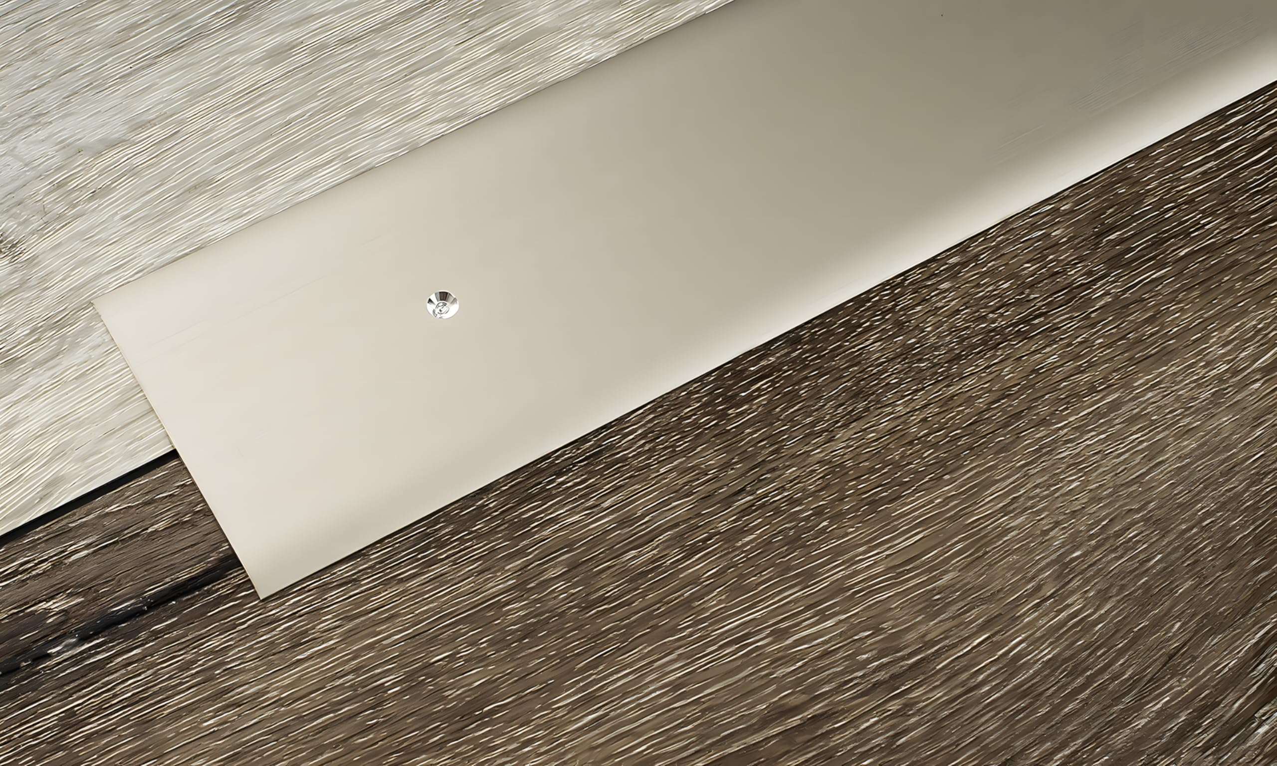 Barre de seuil aluminium anodisé 80 x 3,5 x 1000 mm bronze clair à visser 1 pièce