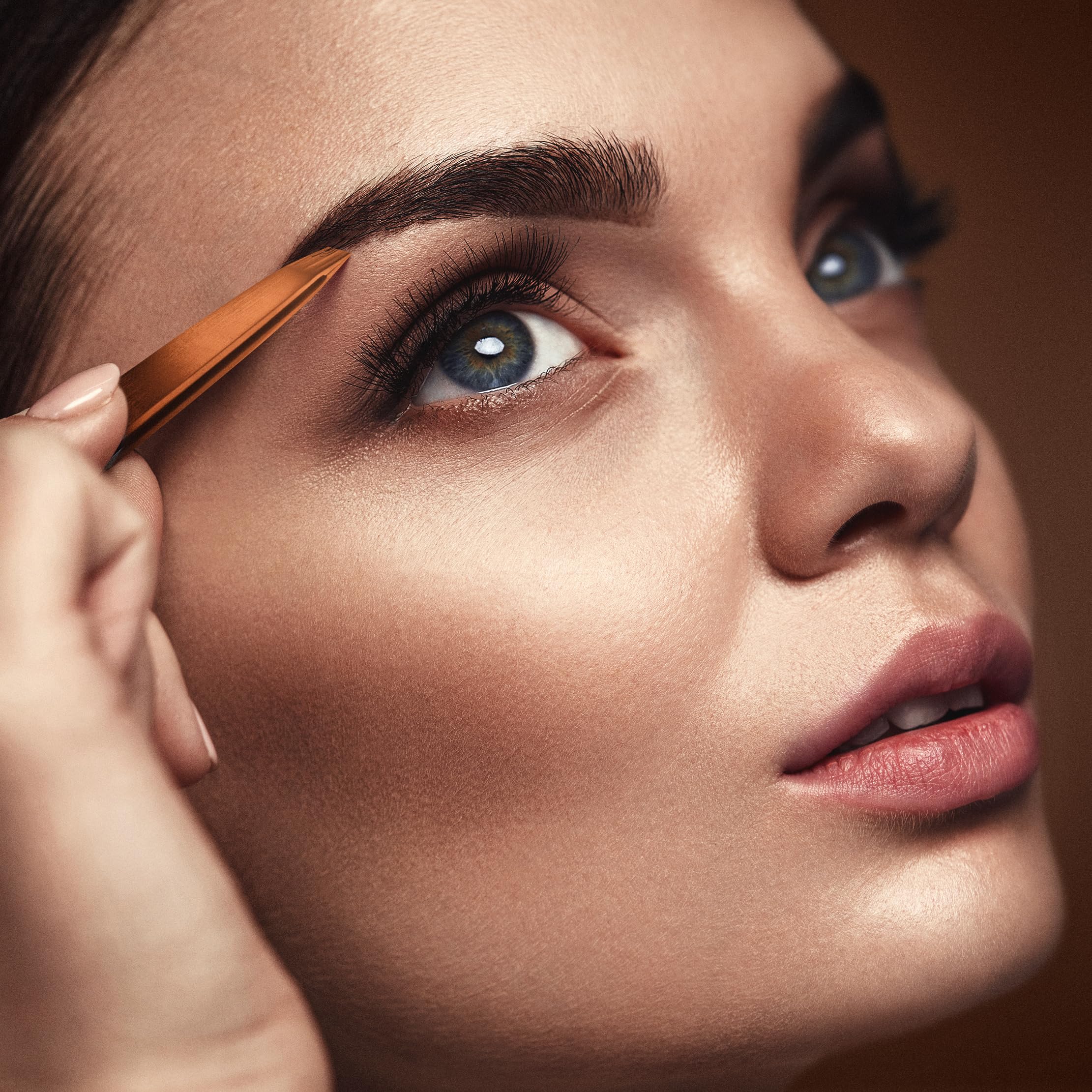 By MILLY Precision Tweezers Set - Slanted and Pointed Titanium-Plated
