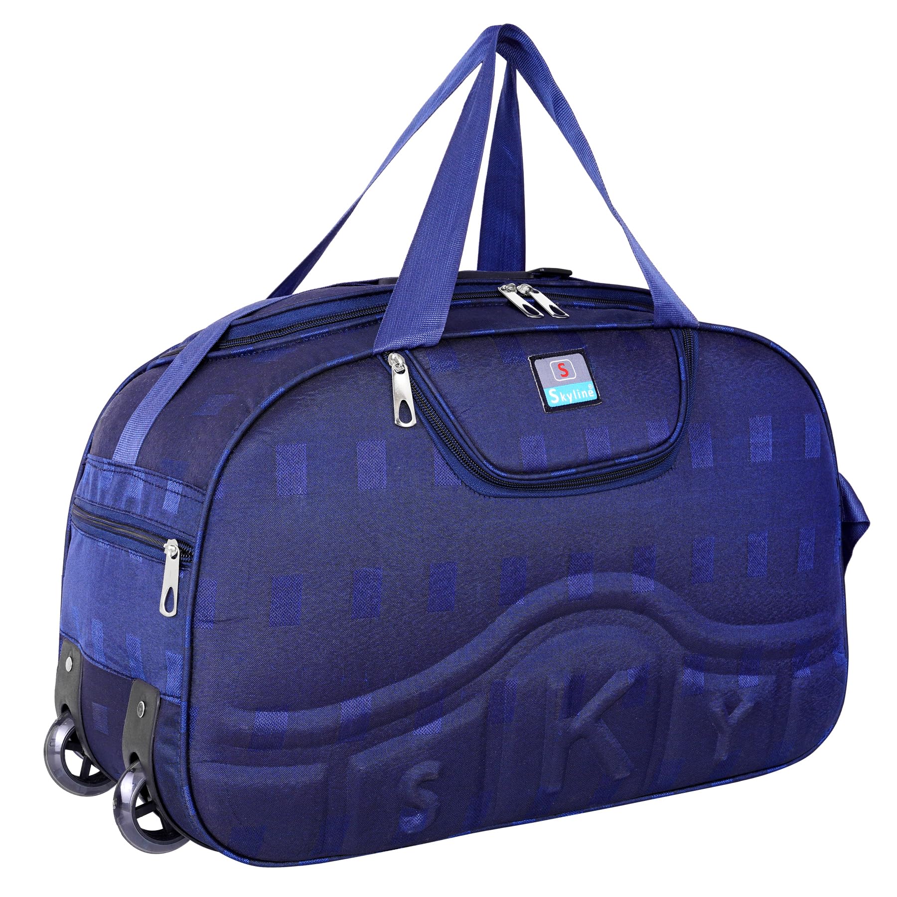 Skyline 60L Polyester Travel Duffel Bag with Wheels | Spacious & Durable Luggage for Men & Women-picture-27