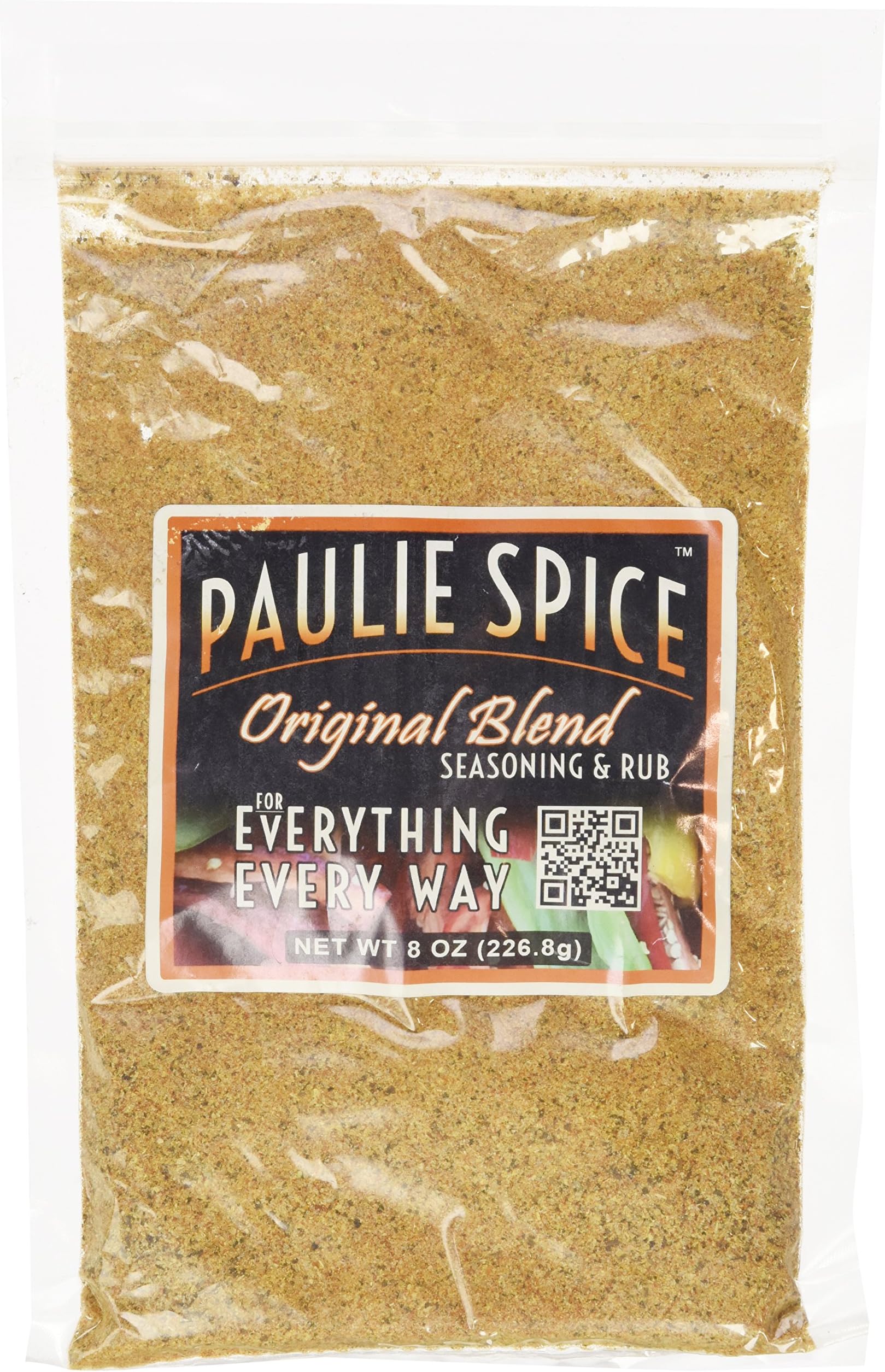 Paulie Spice : Original Blend Seasoning and BBQ Rub : 8 oz