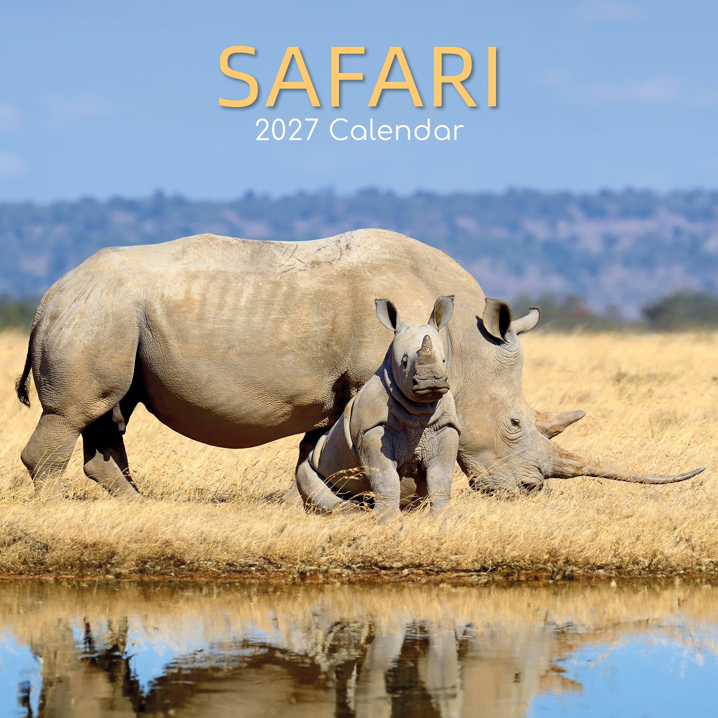 TGSC | Safari 2026-2027 Calendar, 16-Month Square Wall Calendar (Sept 2026-Dec 2027), UK Planner with Safari Wildlife Photography, Home or Office Organiser | 30 x 30 cm