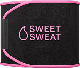 Sports Research Sweet Sweat Waist Trimmer Core Series - Premium Neoprene Sweat Belt for Men & Women, Maximize Workouts & Core Toning