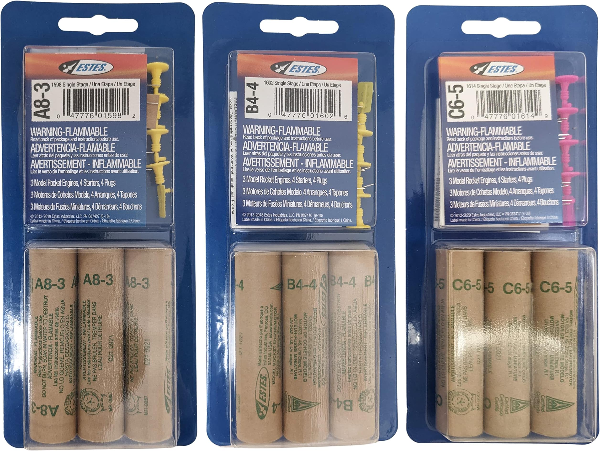 United Models A8-3, B4-4, C6-5 Mini Bulk Pack - Includes 9 engines total