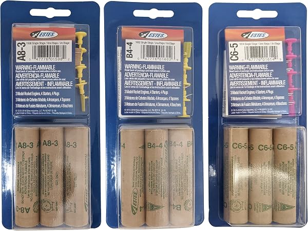 United Model A8-3, B4-4, C6-5 Mini Bulk Pack - Includes a Total of 9 Engines