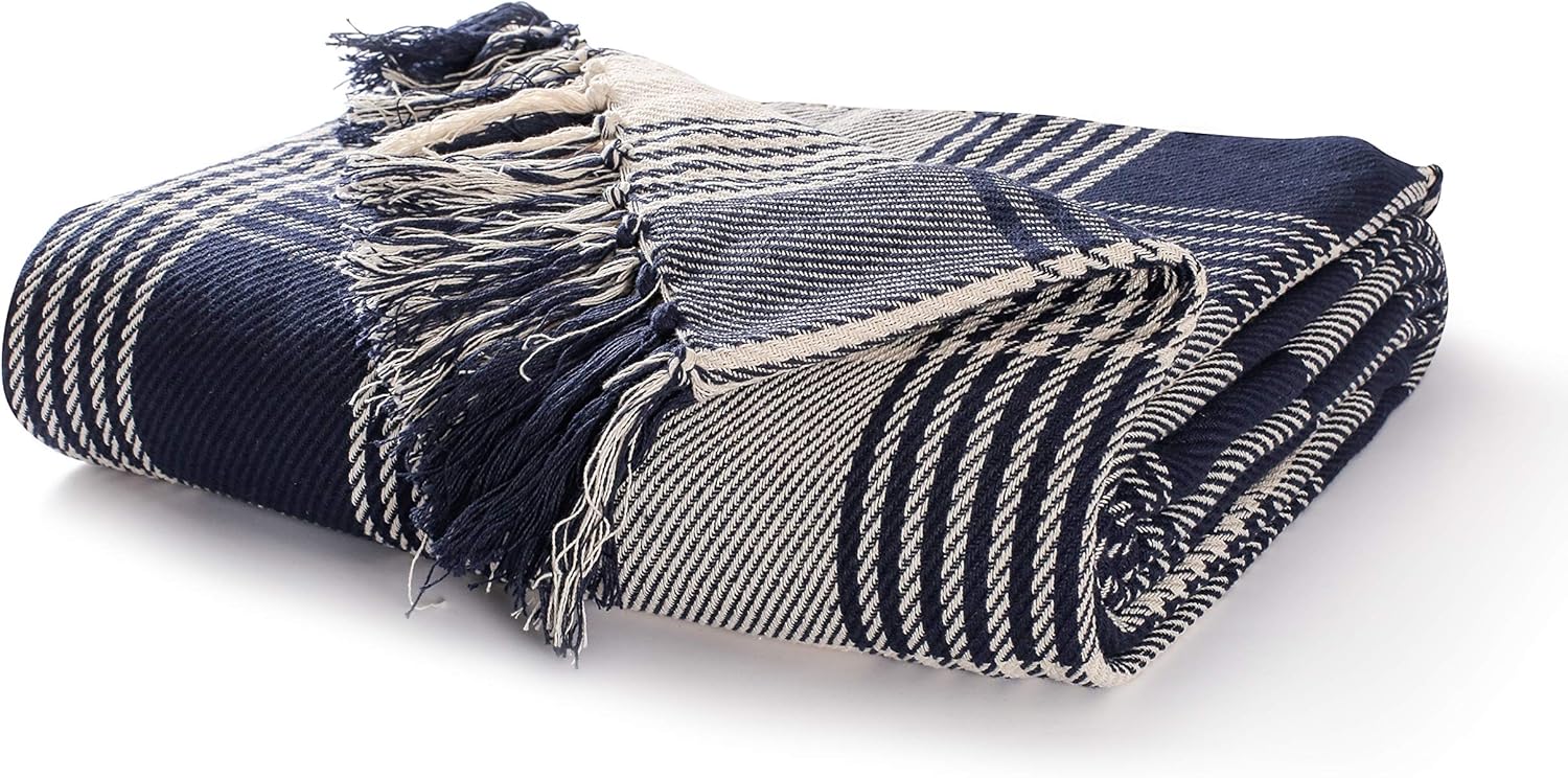 EHC Premium Reversible 100 Cotton Large 150 x 200 cm Tartan Throws for