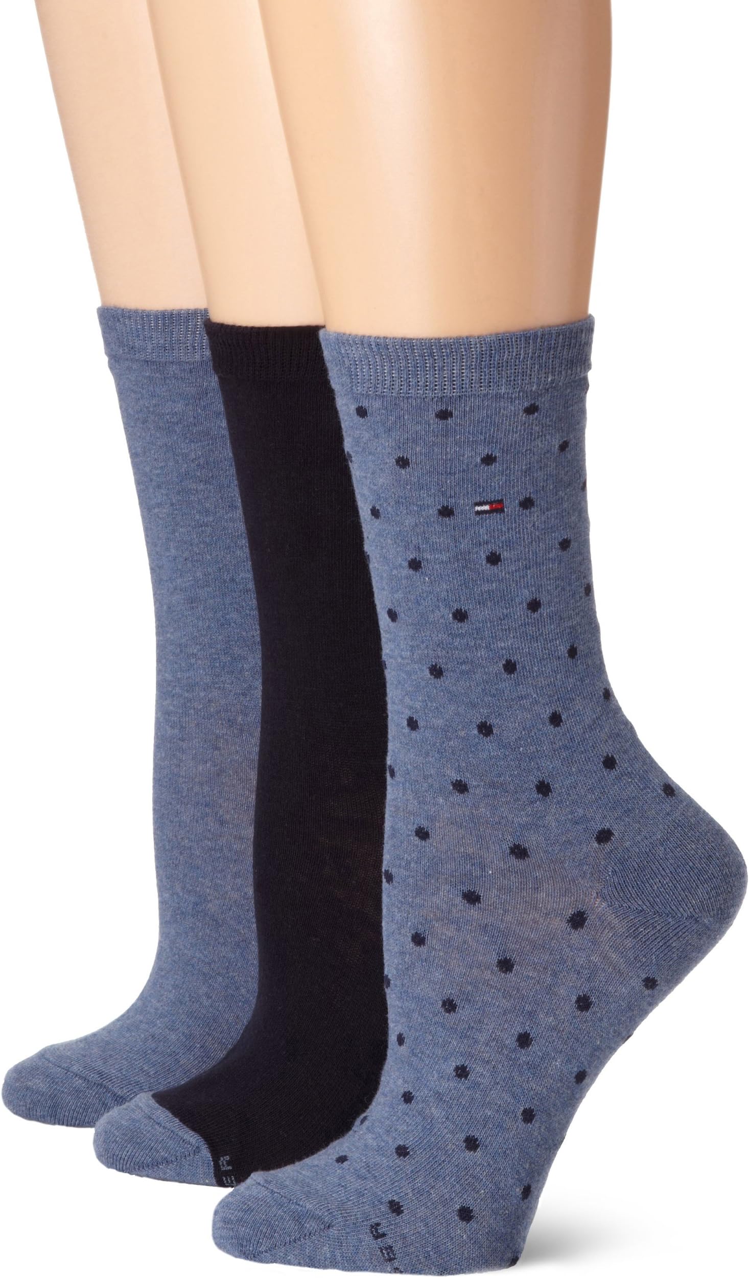 Tommy Hilfiger Women's Three-Pack Crew Socks