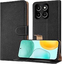 PIXFAB Case for Honor 400 Smart, Leather Wallet Phone Case, Magnetic Book Flip Folio Cover [RFID Protection & 3 Card Slots] and [Kickstand] for Honor 400 Smart 5G - Black