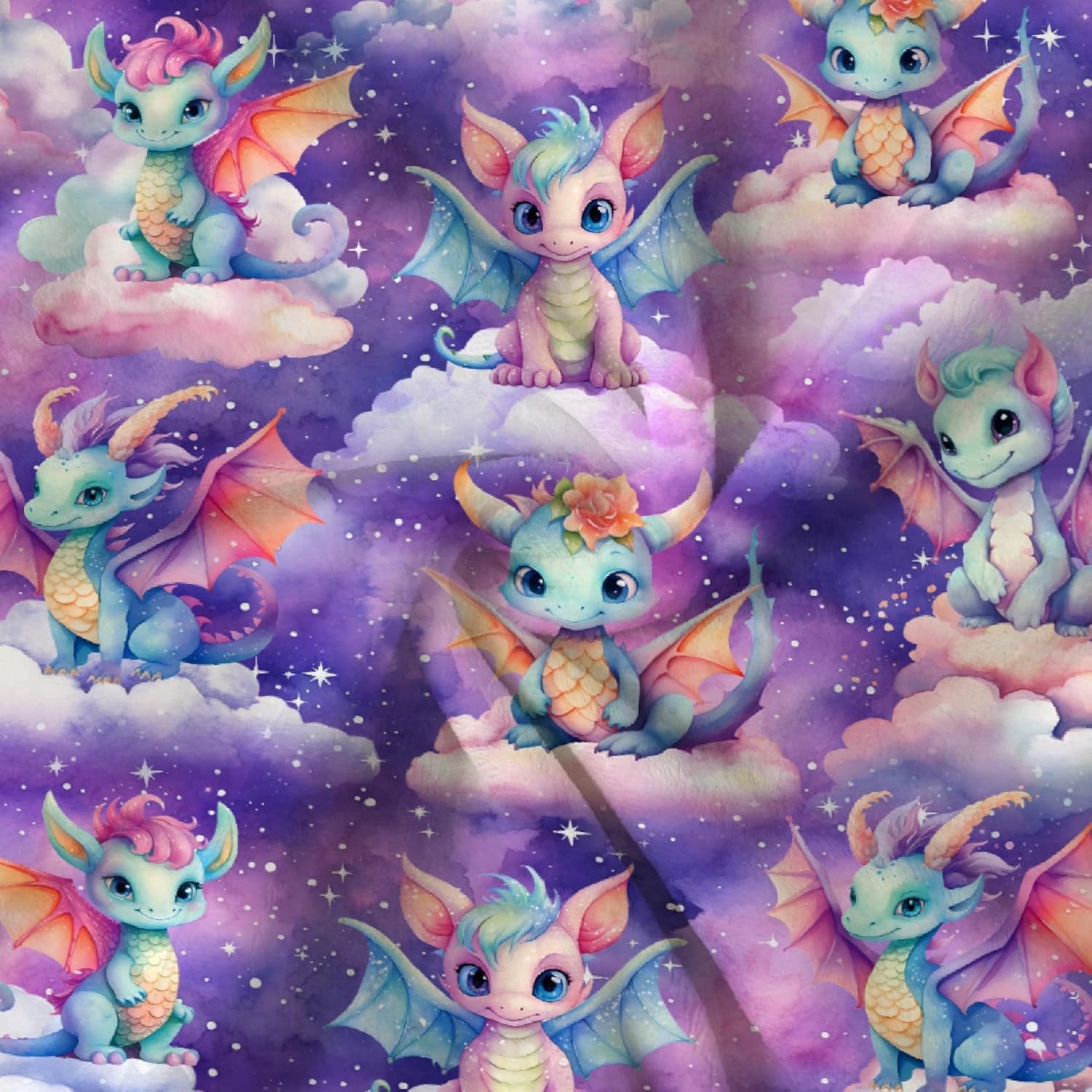 Stars Dragon Throw Blanket,Warm Soft Plush Lightweight Flannel Blanket,Dragon Lover for Boy & Girl Couch Bedding 40x50in for Kids/Child - Image 6