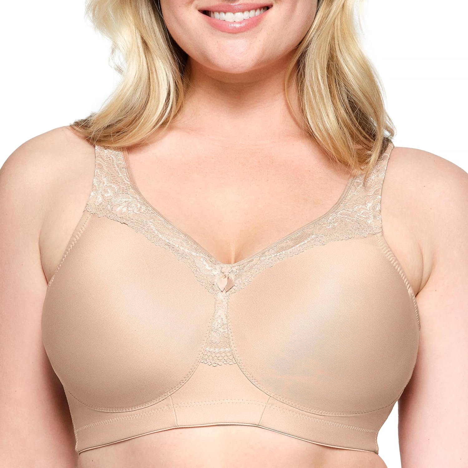 Glamorise Women's MagicLift Seamless Bra Wirefree 1007