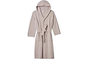 dreams & co. CozyChic Robe in Ribbed Material with Hood