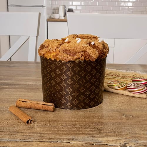 Miniatura 9 de Molde de pan de Pascua para paska, 12 piezas, tamaño mediano, 12.35 oz, molde para panettone, panettone, molde para panettone, moldes para hornear