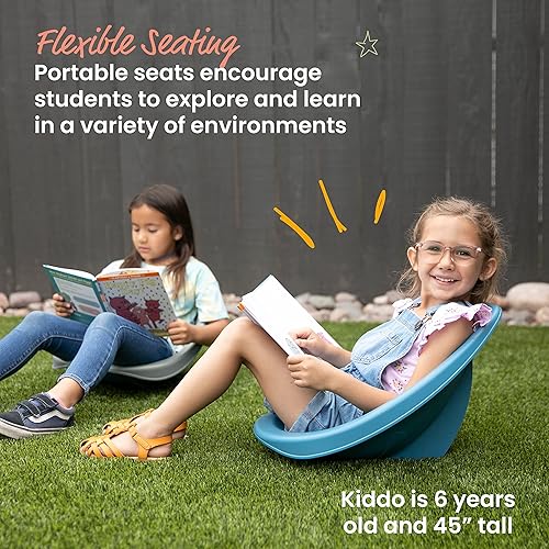 Miniatura 226 de ECR4Kids Leaf - Asiento de suelo, silla mecedora, color rojo, 6 piezas Azul,Contemporáneo,Tono tierra,Esmeralda/Sólidos,Verde Fern,Verde,Gris,Verde