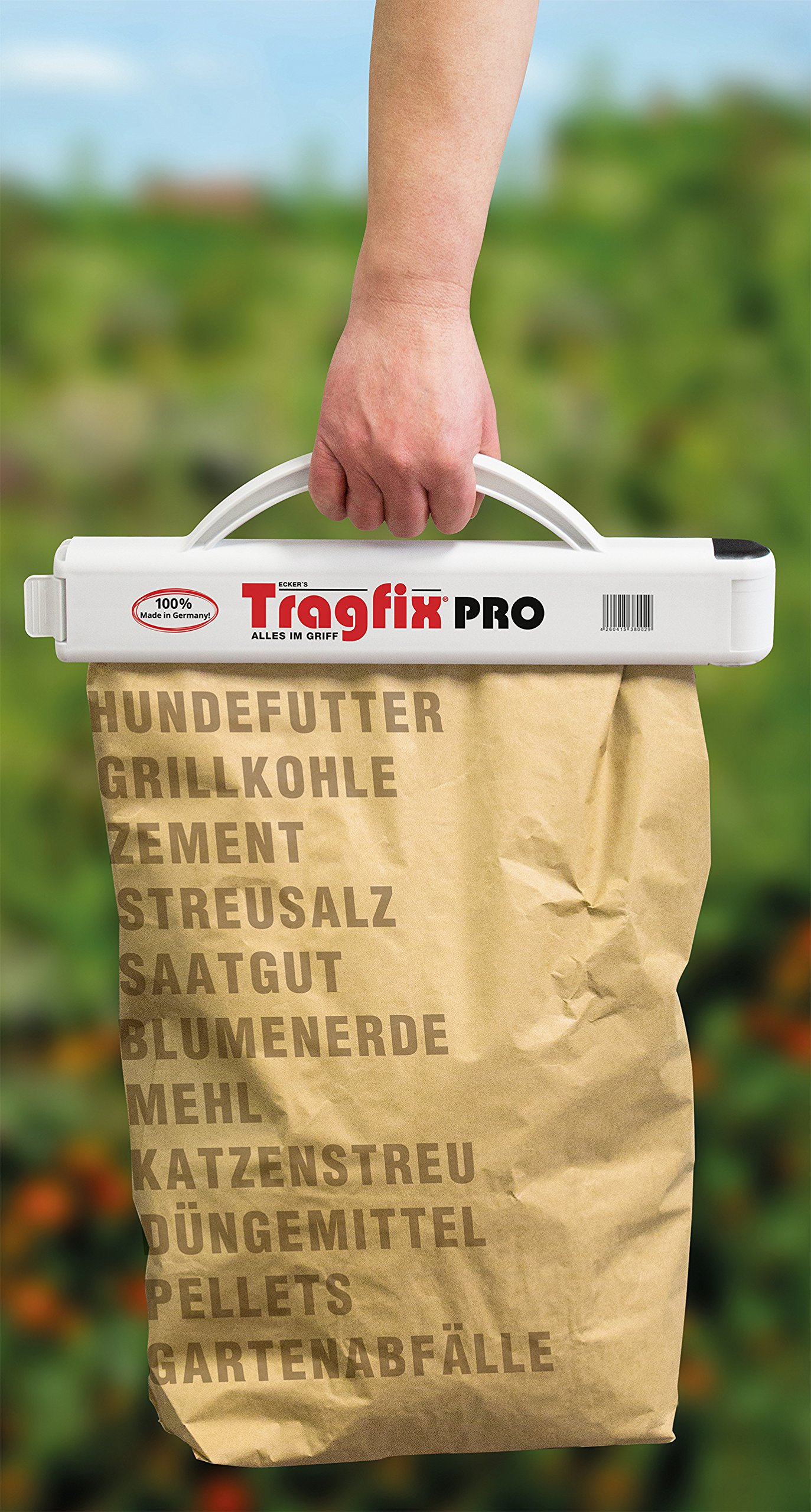 Traghilfe mit mehrstufigem Verschluss, 42 x 12 x 4 cm, Weiß, SPE-1893-0