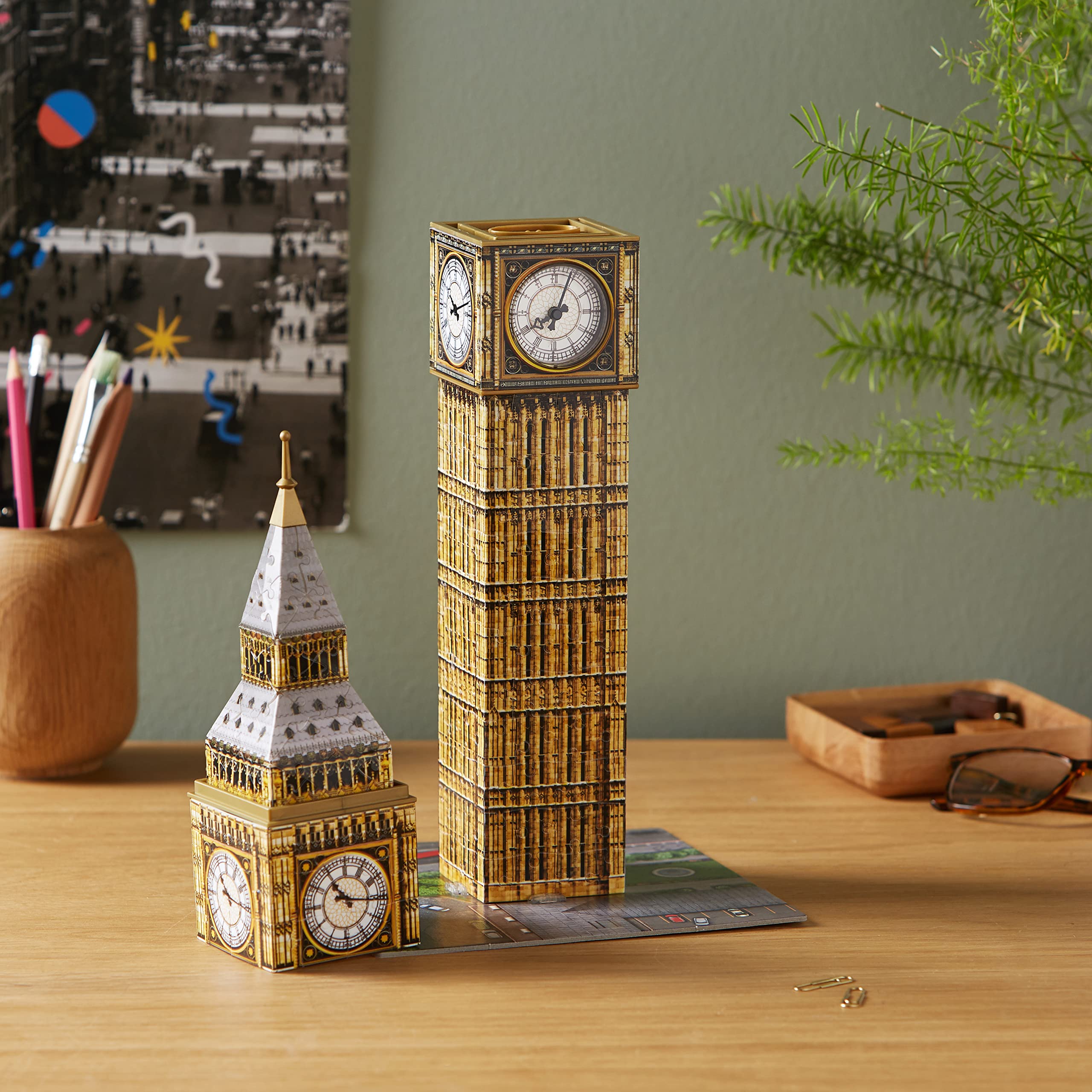Ravensburger 3D Puzzle 12586 - Big Ben mit Uhr - 216 Teile - Das weltbekannte Londoner Wahrzeichen zum selber Puzzeln ab 8 Jahren: Erleben Sie Puzzeln in der 3. Dimension